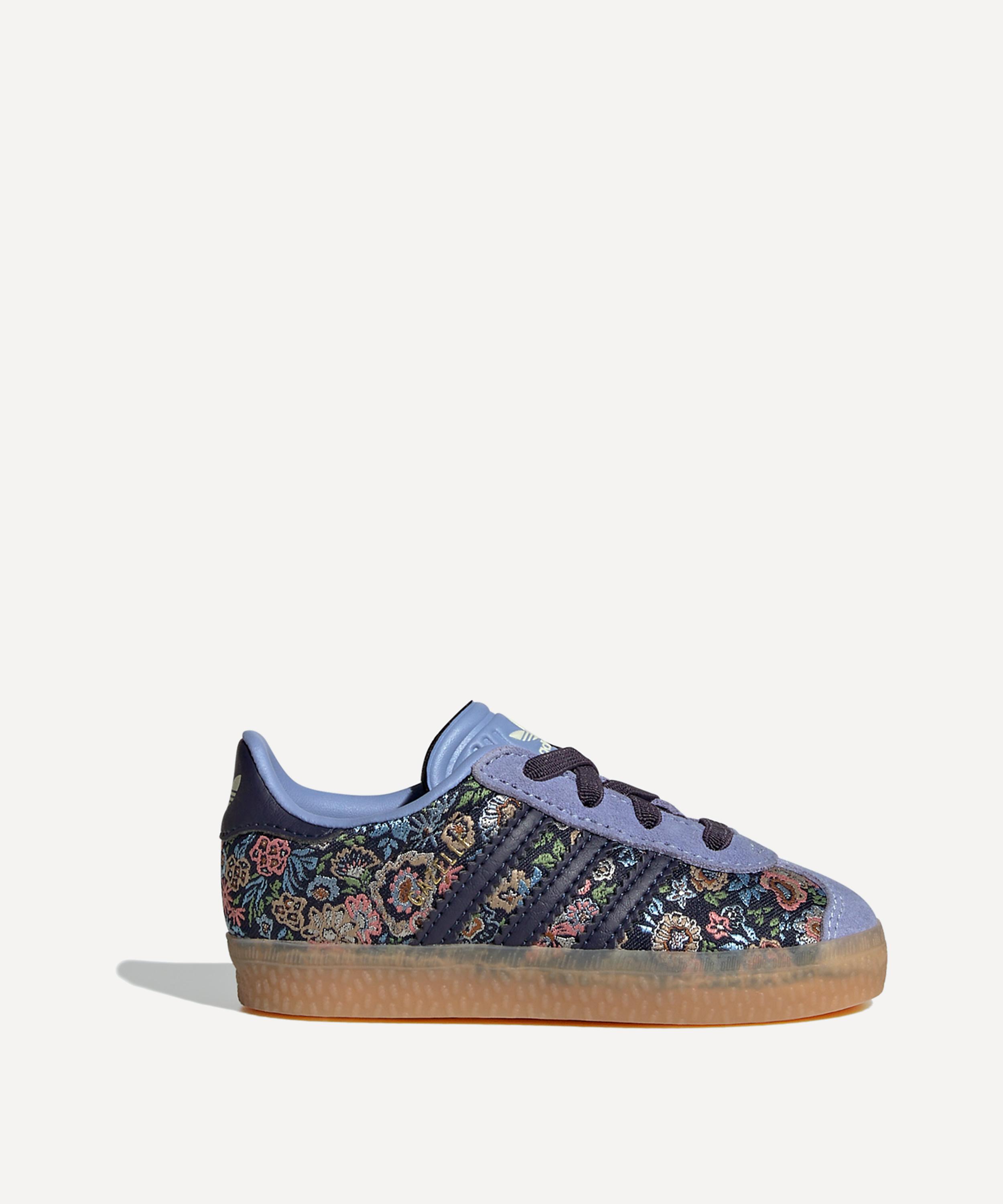 Adidas - x Liberty London Kids Gazelle Comfort Closure Elastic Lace Shoes image number 1