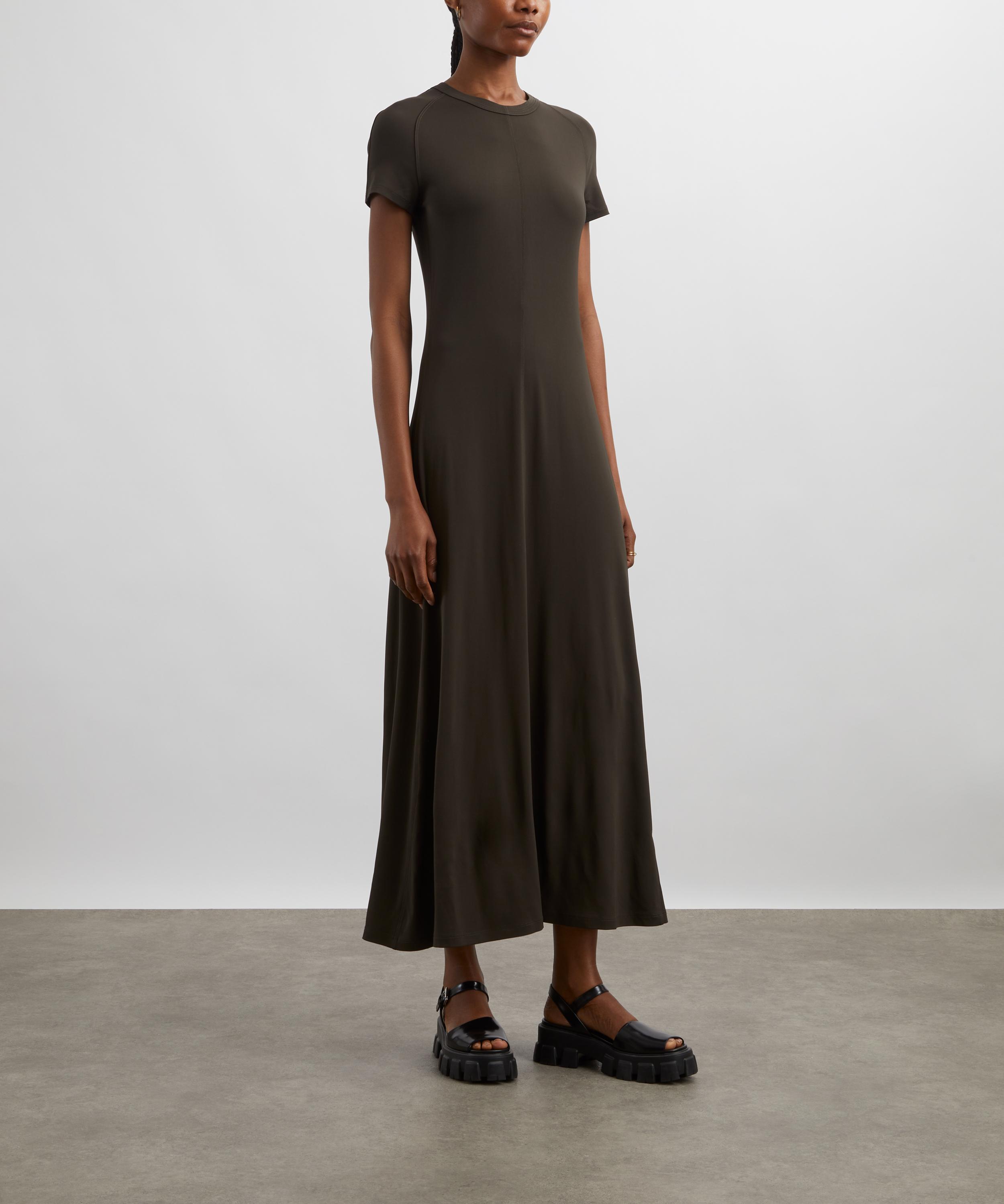 Toteme - Fluid Black Jersey Dress image number 2