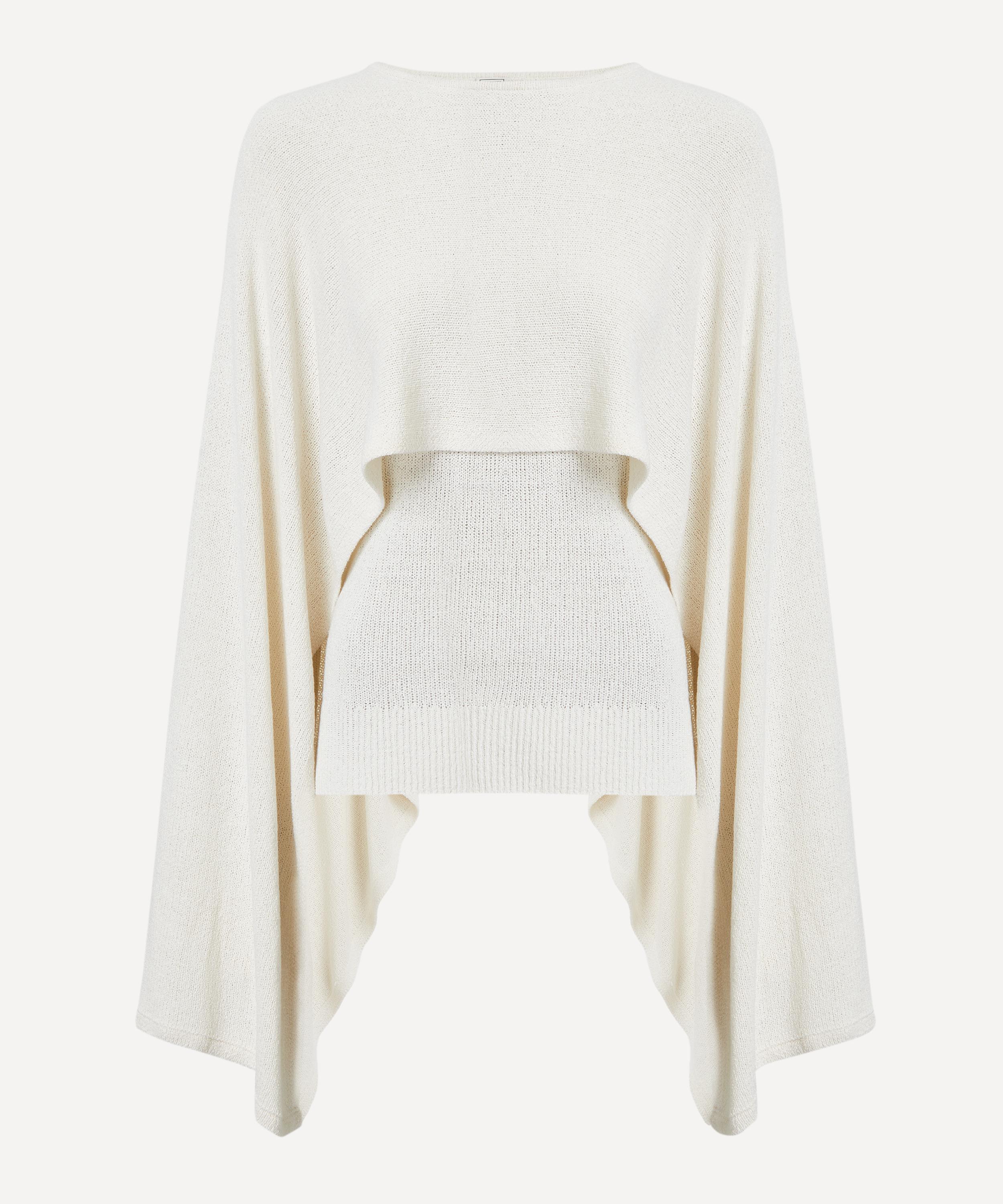 Toteme - Ecru Cape Knit Jumper image number 0