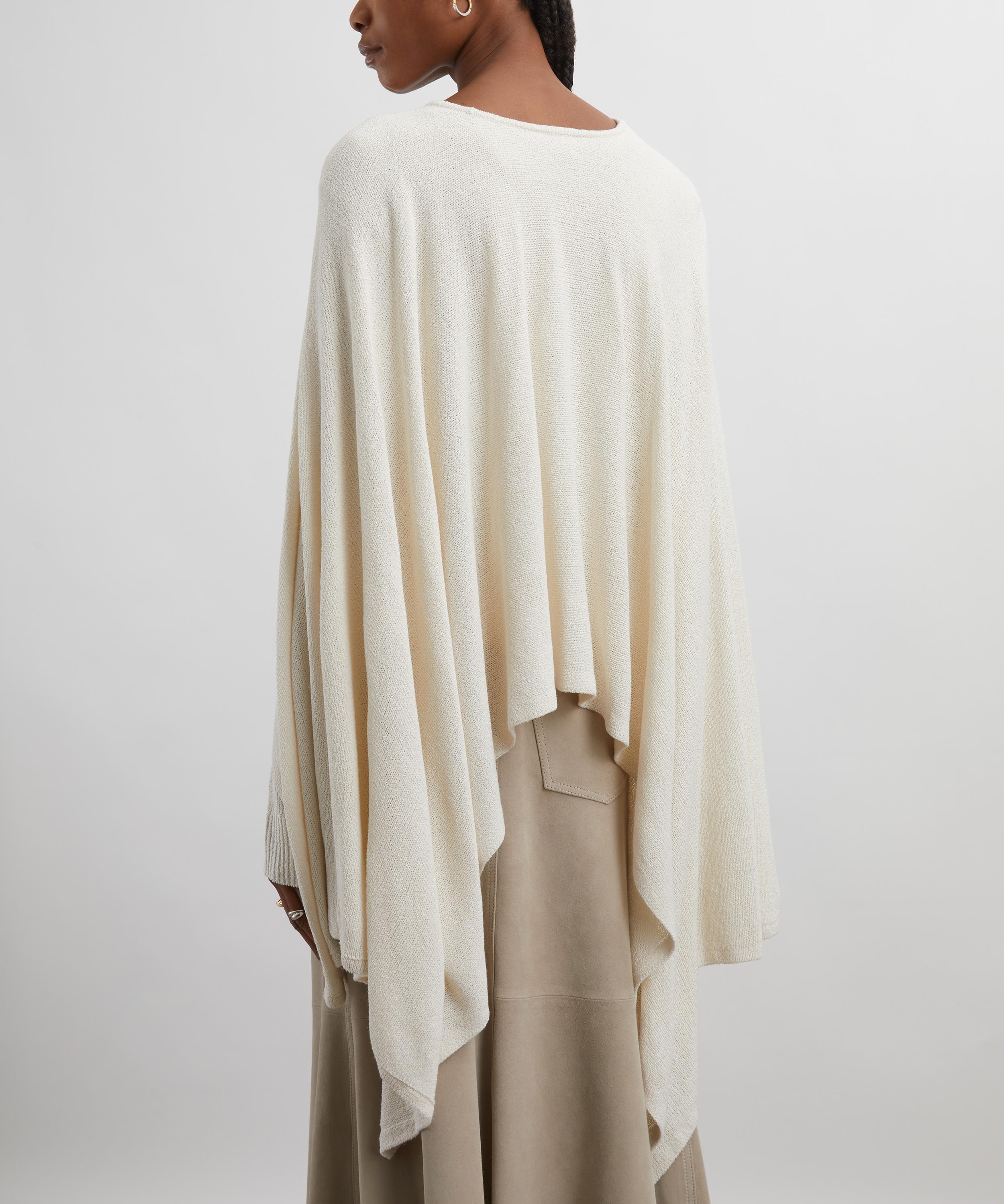 Toteme - Ecru Cape Knit Jumper image number 3
