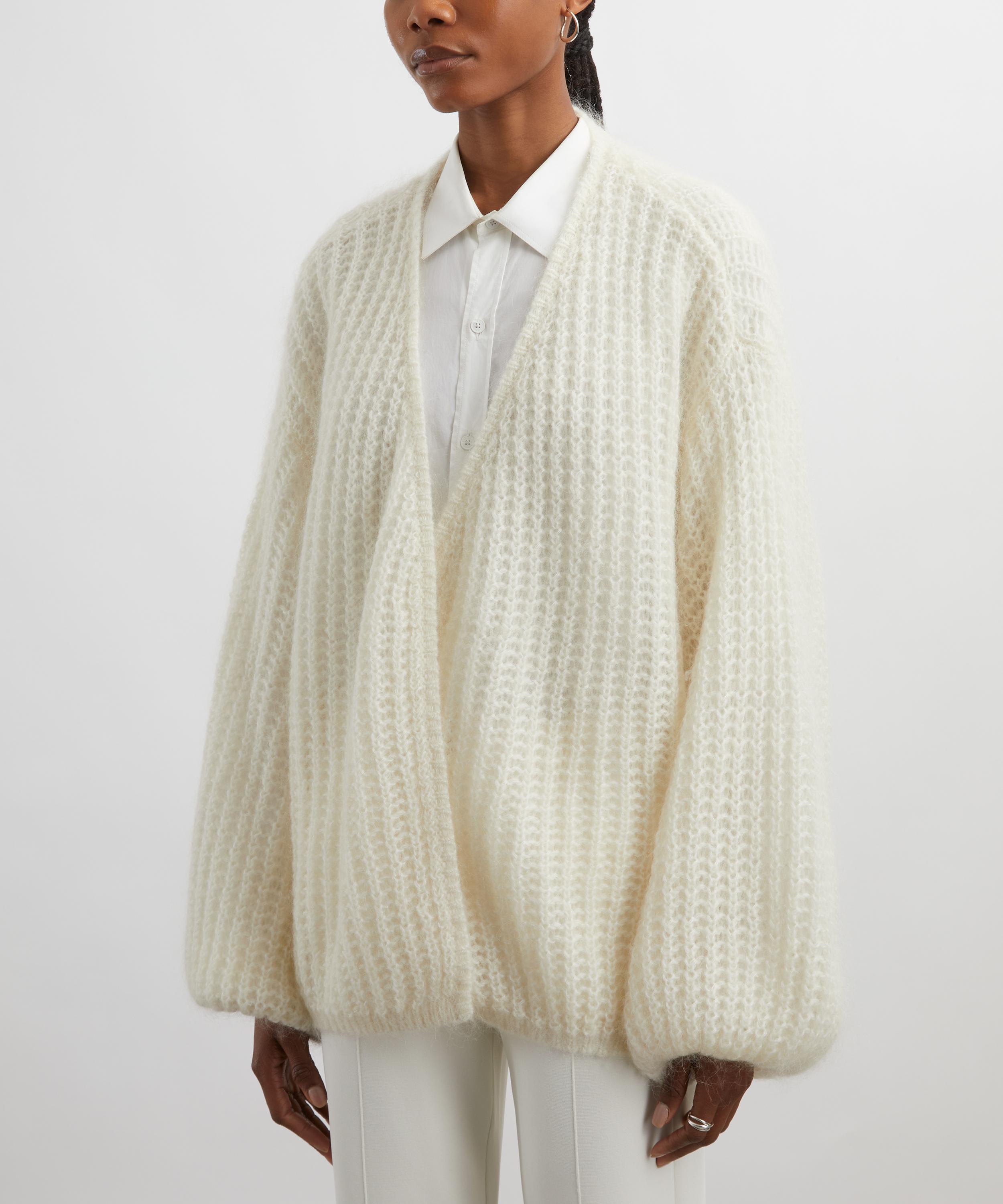 Toteme - Off-White Puffed Cardigan image number 2