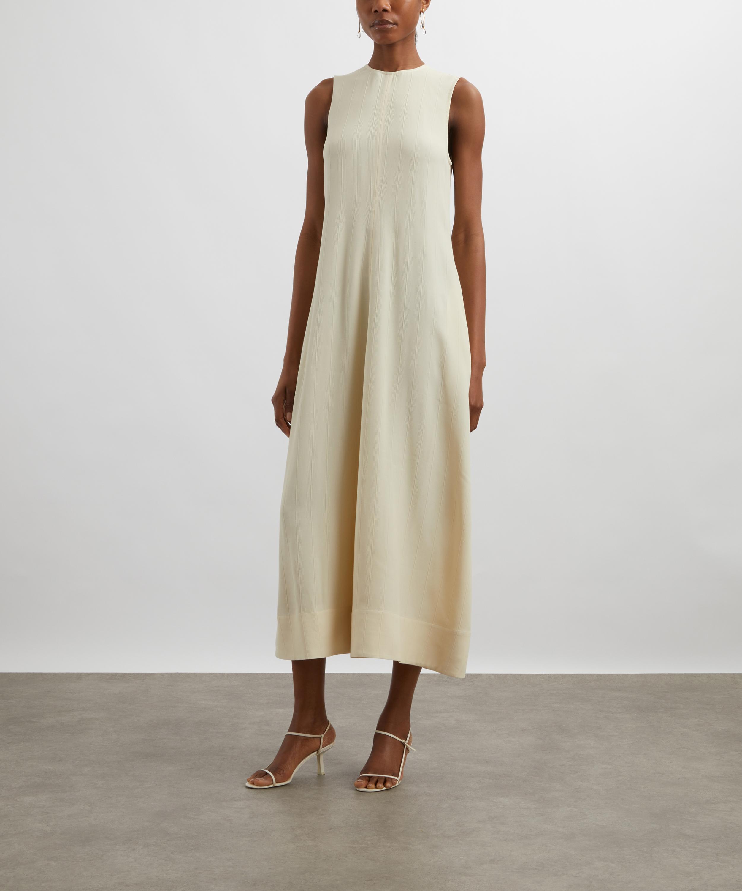 Toteme - Ecru Woven Stripe Dress image number 2