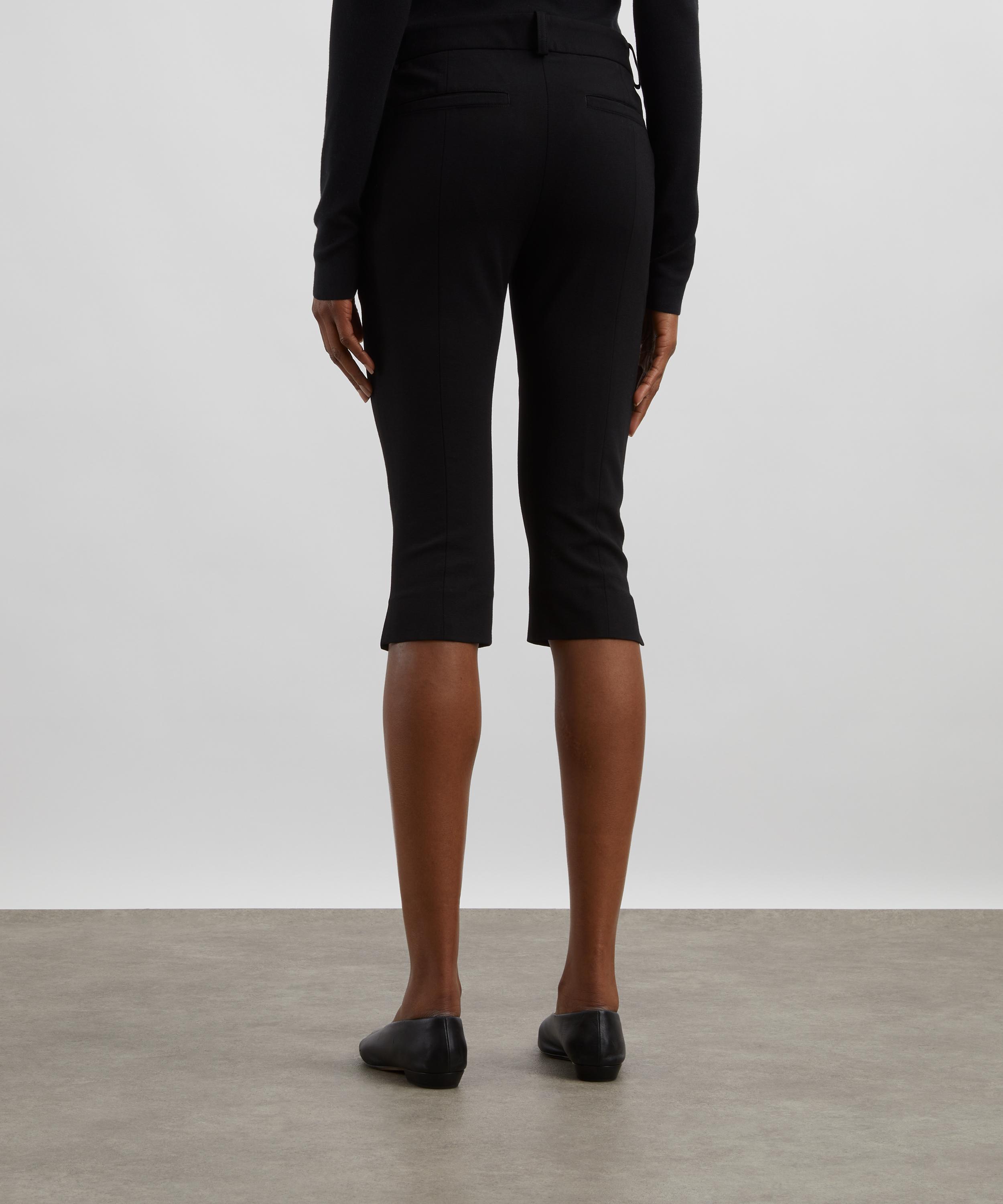 Toteme - Compact Knit Capri Trousers image number 3