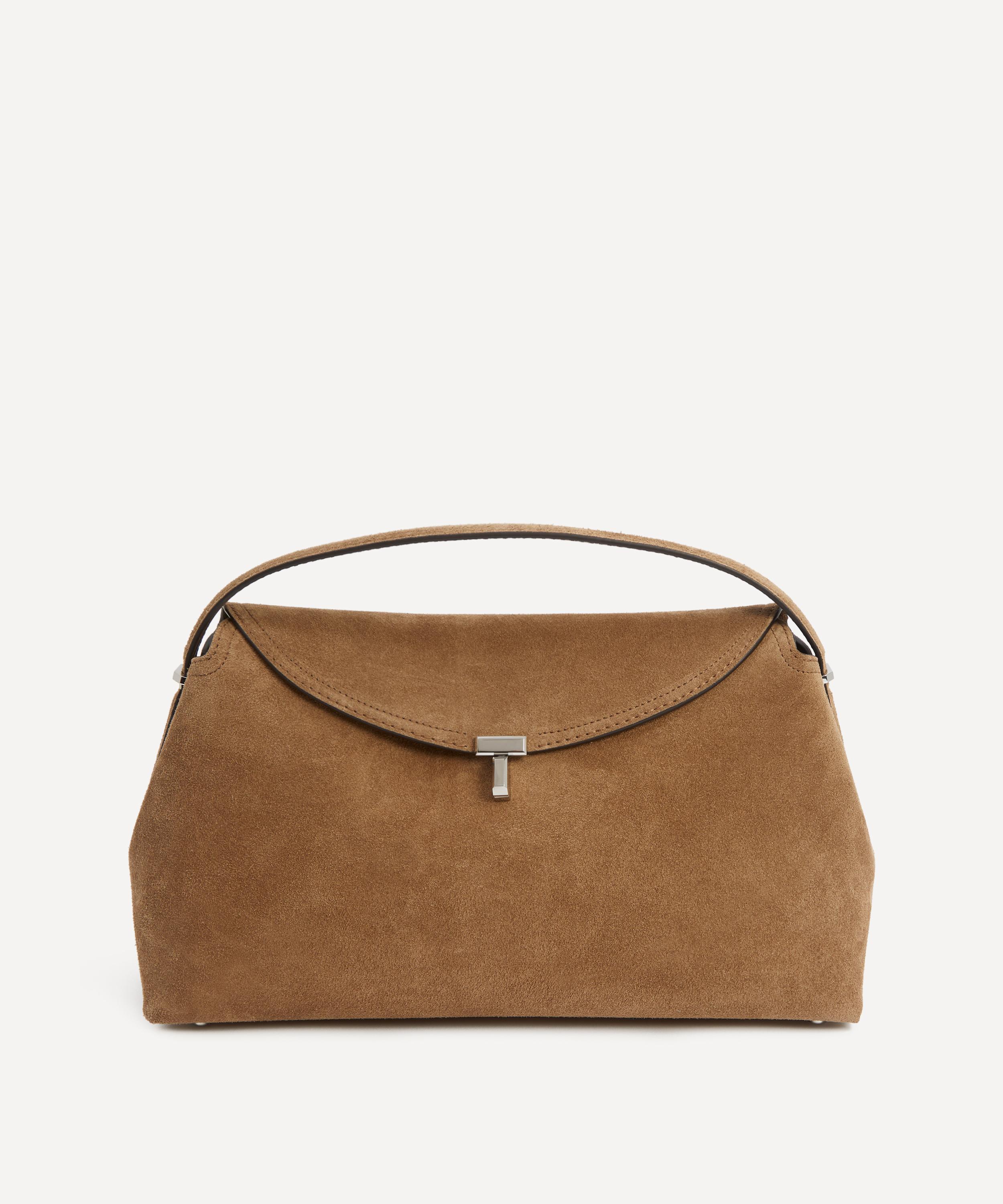 Toteme - T-Lock Suede Top Handle Bag image number 0