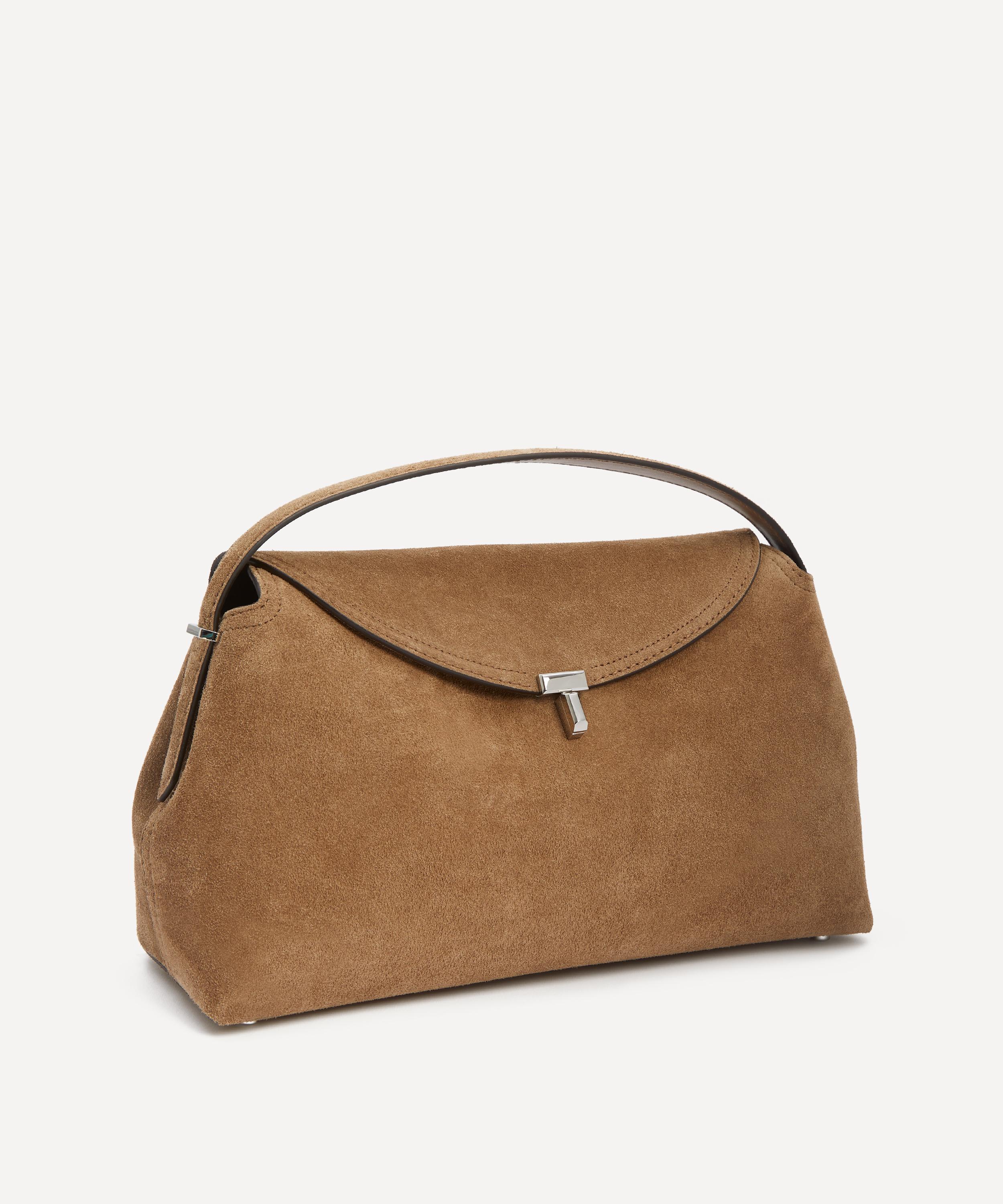 Toteme - T-Lock Suede Top Handle Bag image number 1