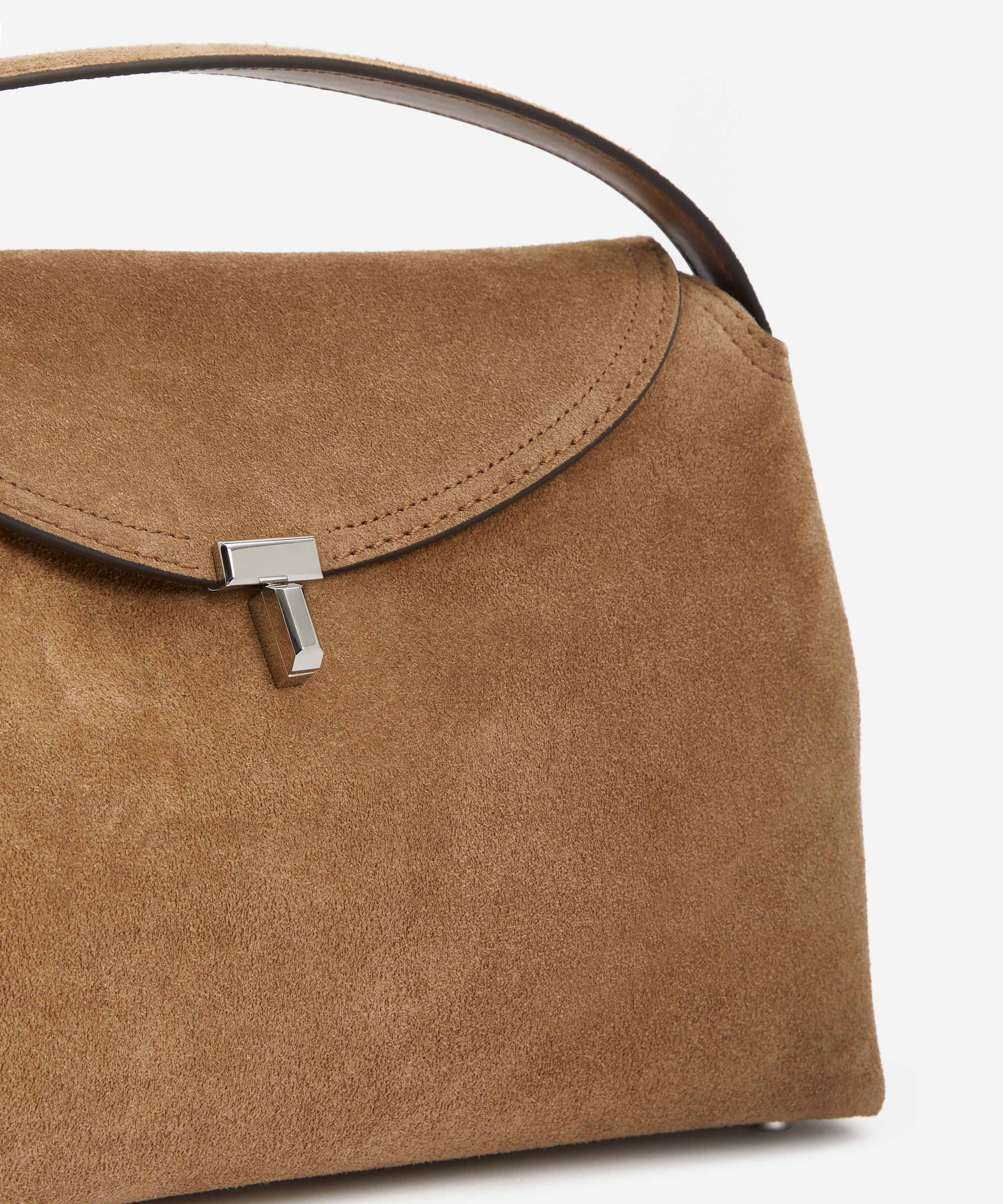 Toteme - T-Lock Suede Top Handle Bag image number 3