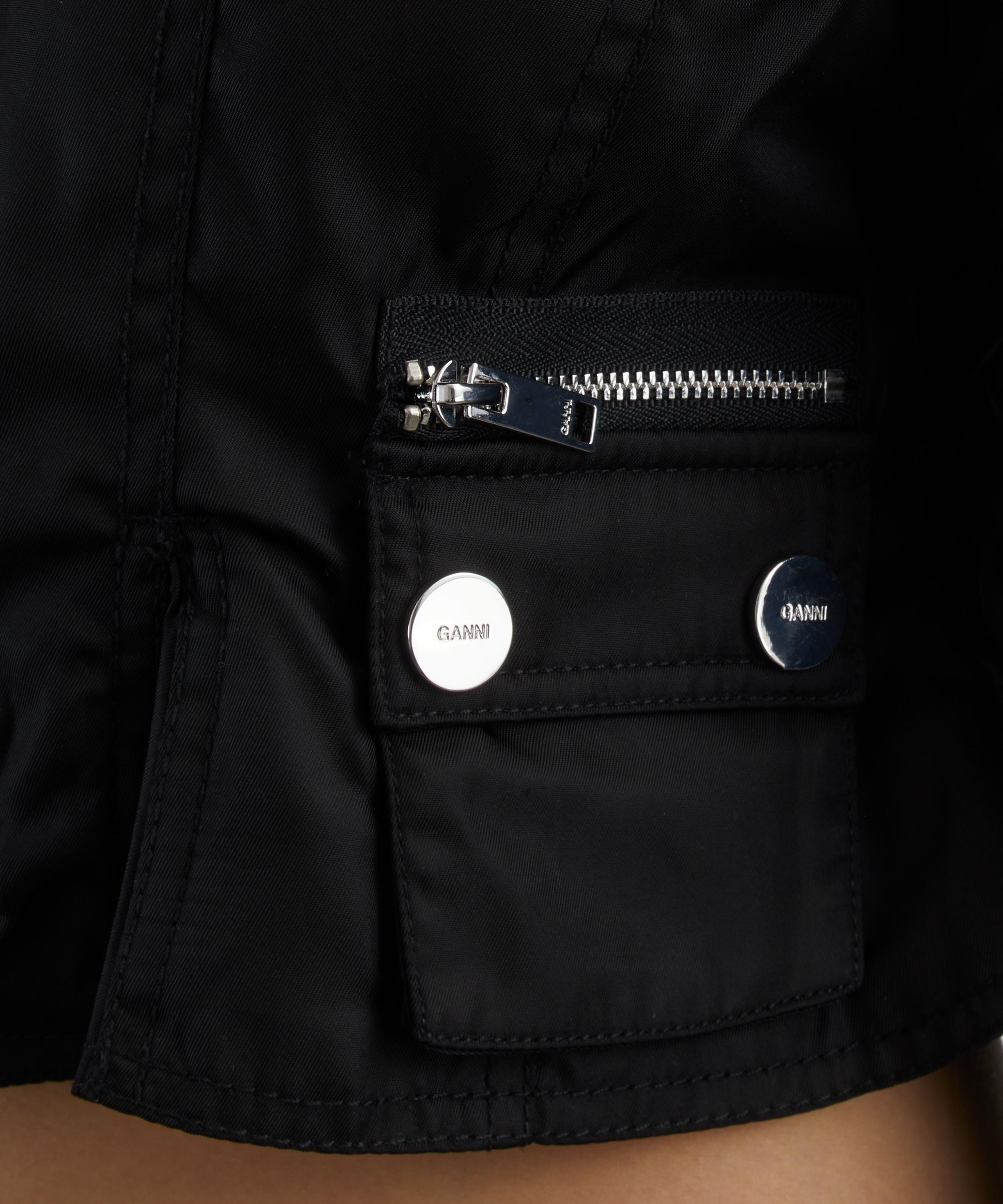 Ganni - Black Duchess Fitted Jacket image number 4