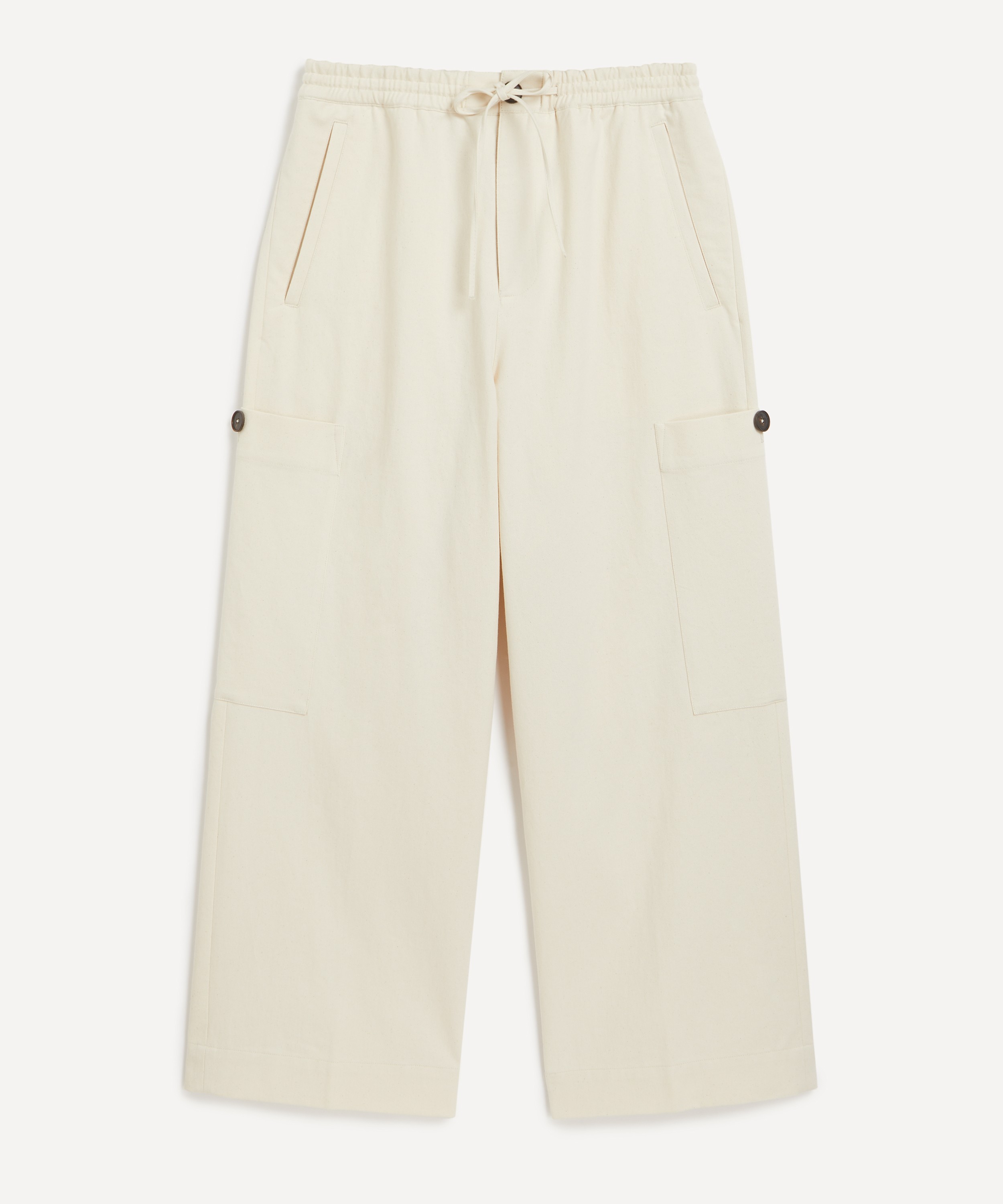 Róhe - Wide Leg Drawcord Cargo Trousers image number 0