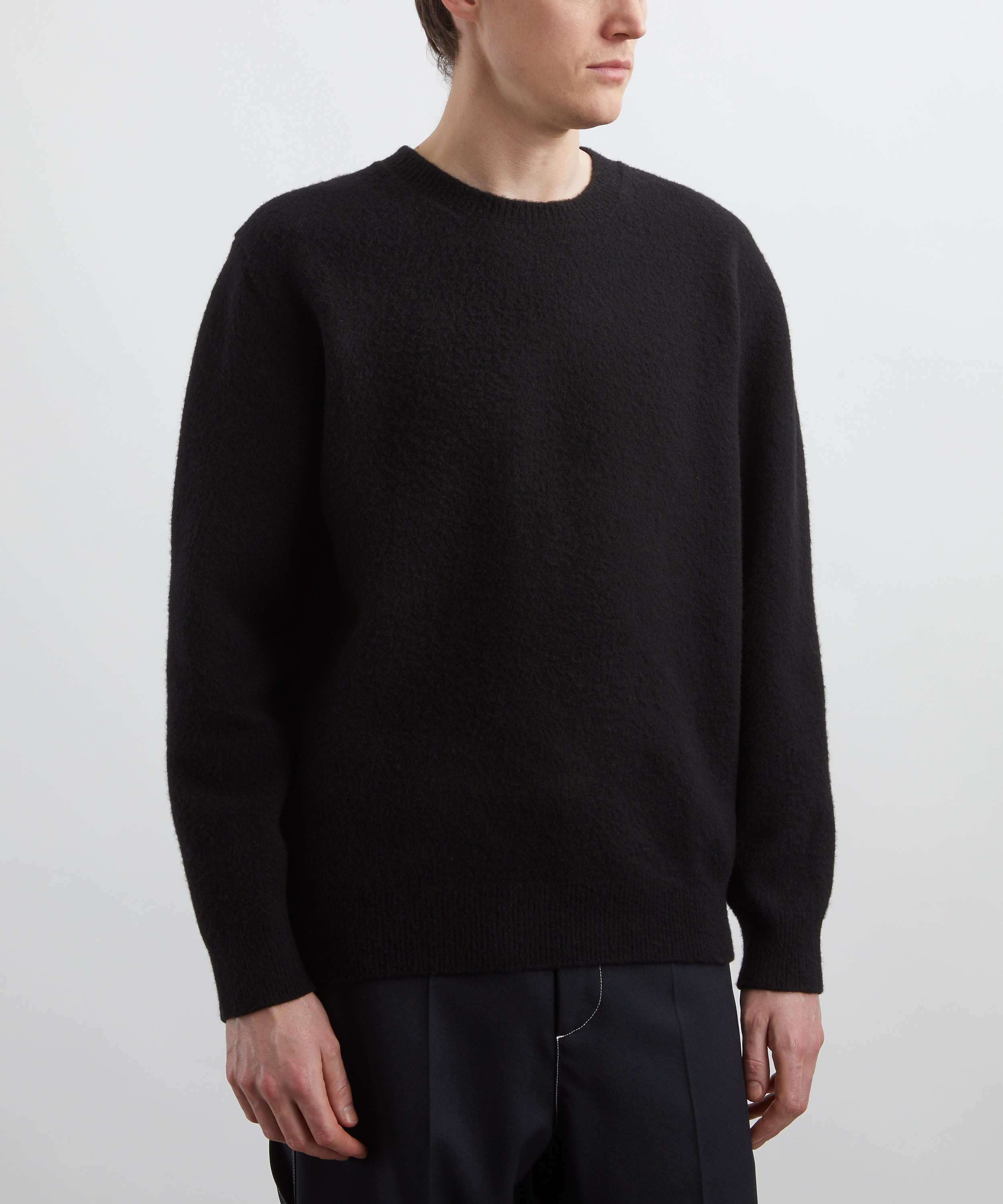 Róhe - Boiled Wool Knitted Crew Neck Jumper image number 2