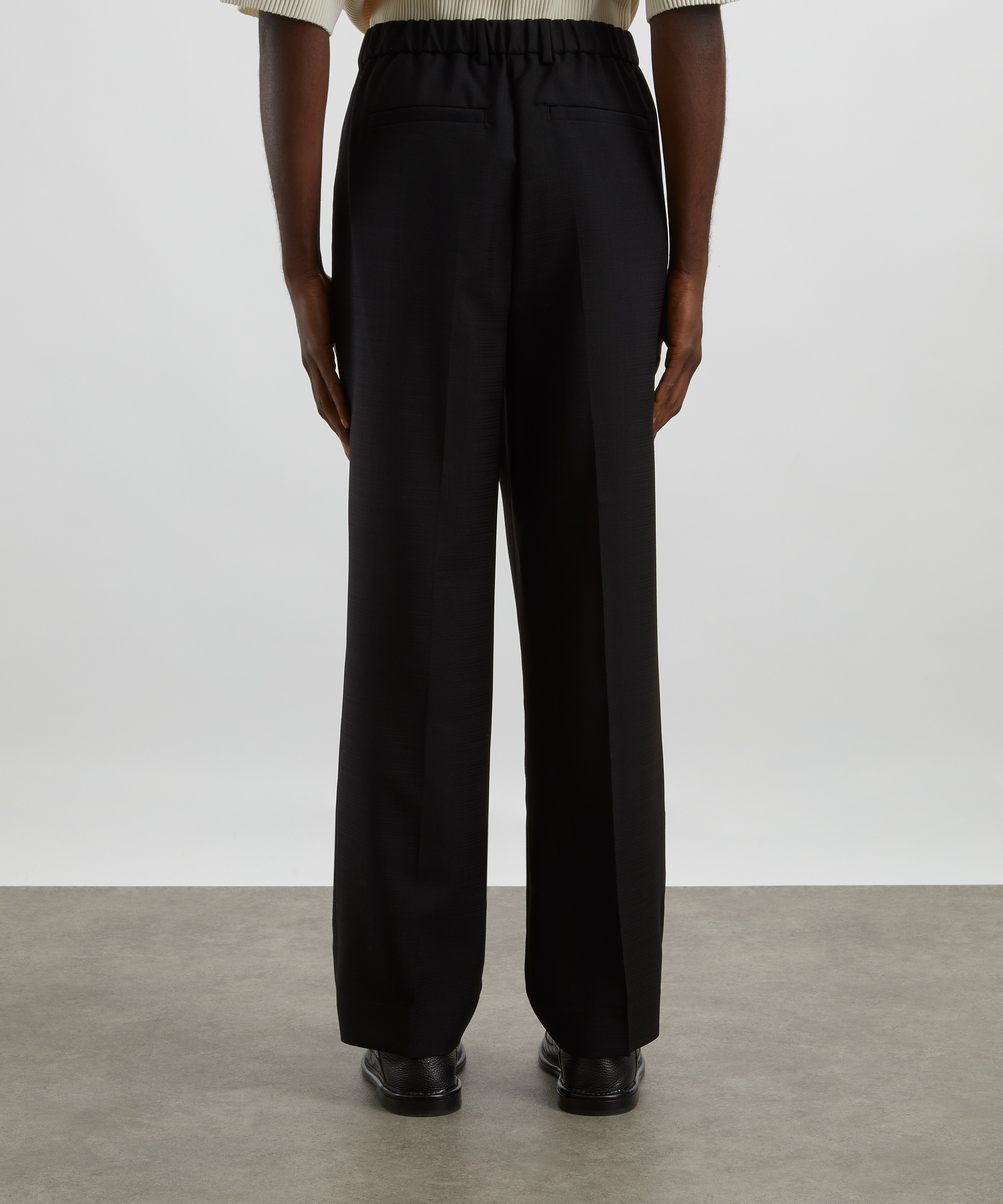 Róhe - Wool-Blend Half-Elasticated Trousers image number 3