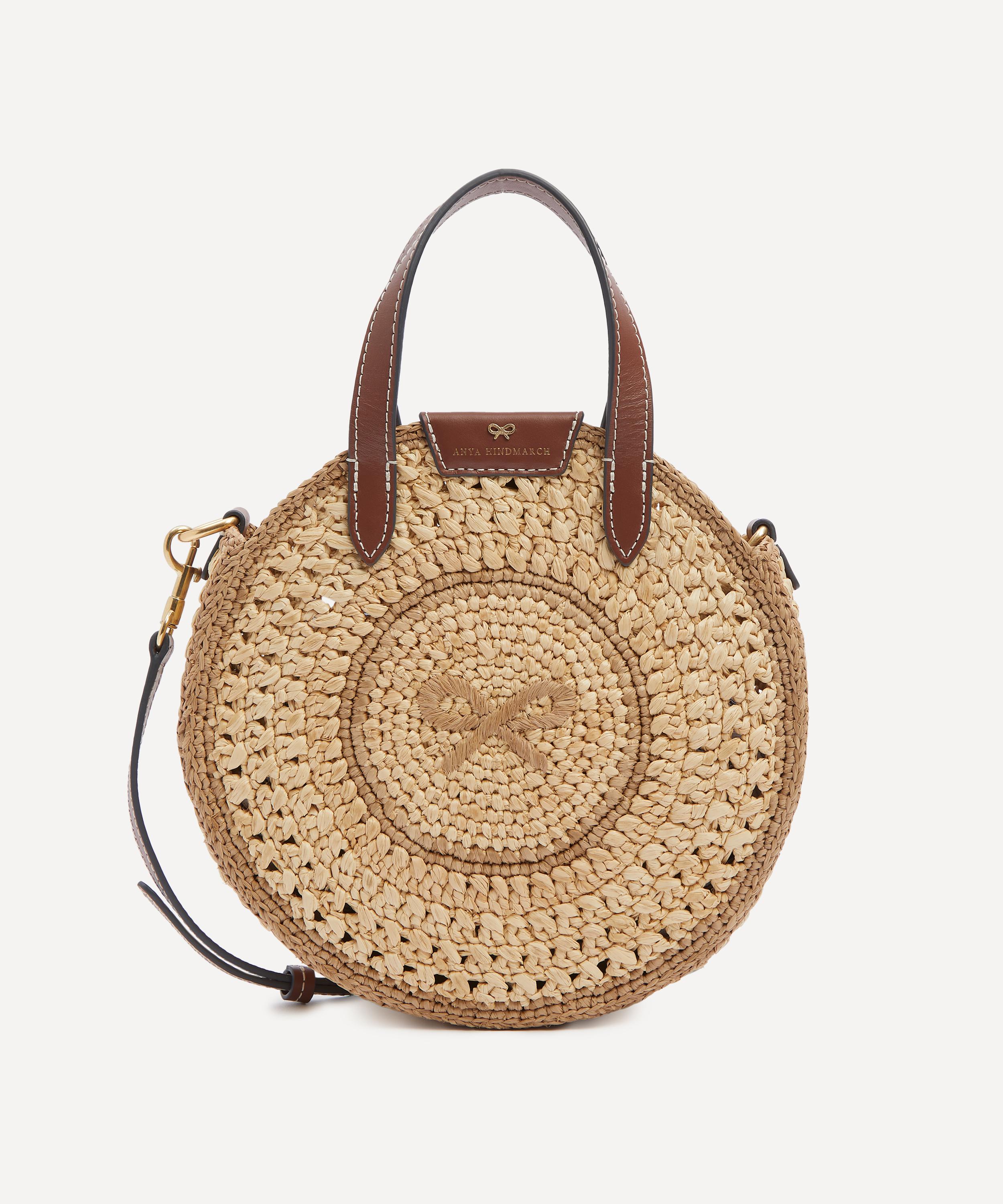 Anya Hindmarch - Raffia Small Round Bow Tote Bag image number 0