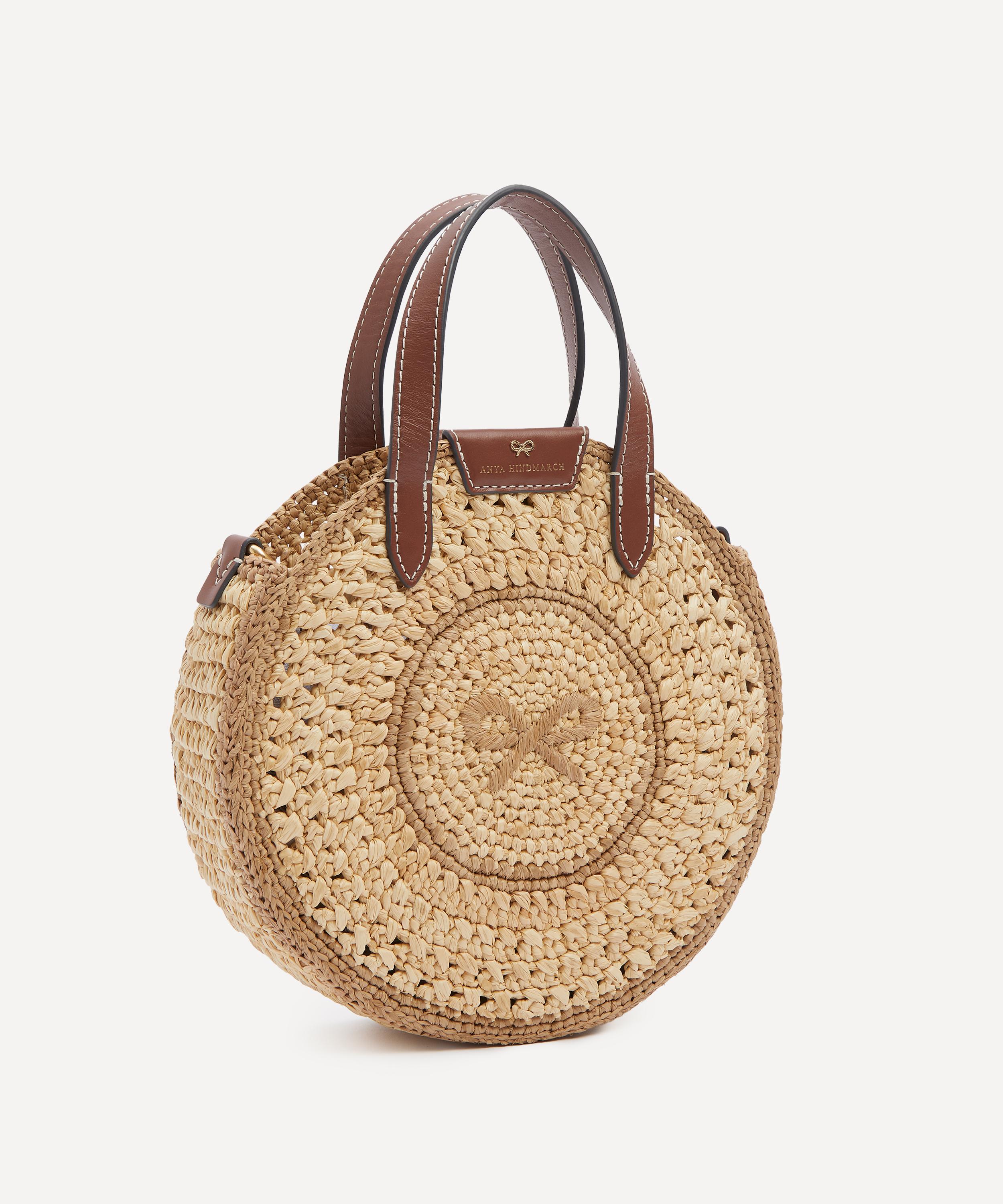 Anya Hindmarch - Raffia Small Round Bow Tote Bag image number 2