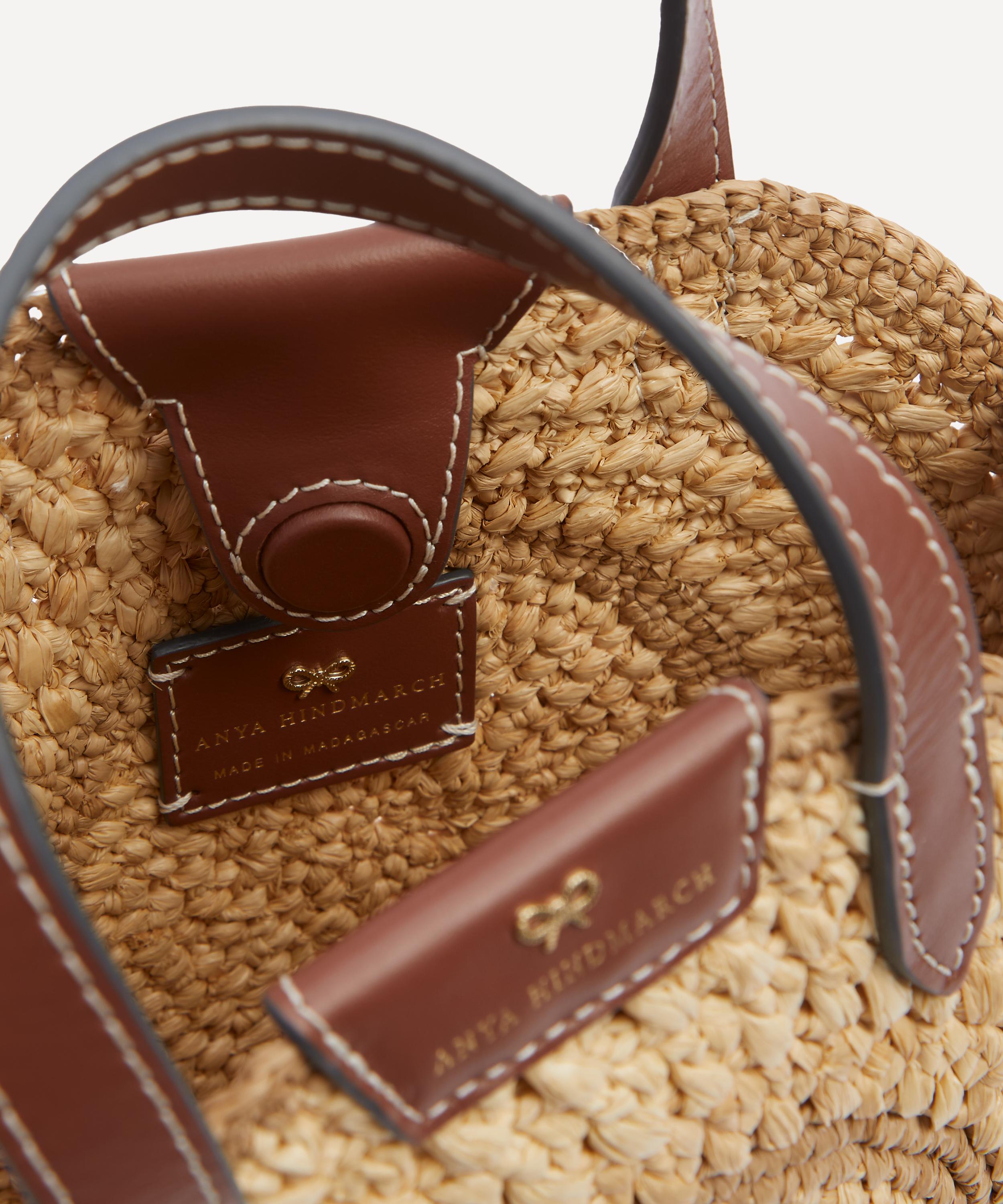 Anya Hindmarch - Raffia Small Round Bow Tote Bag image number 5