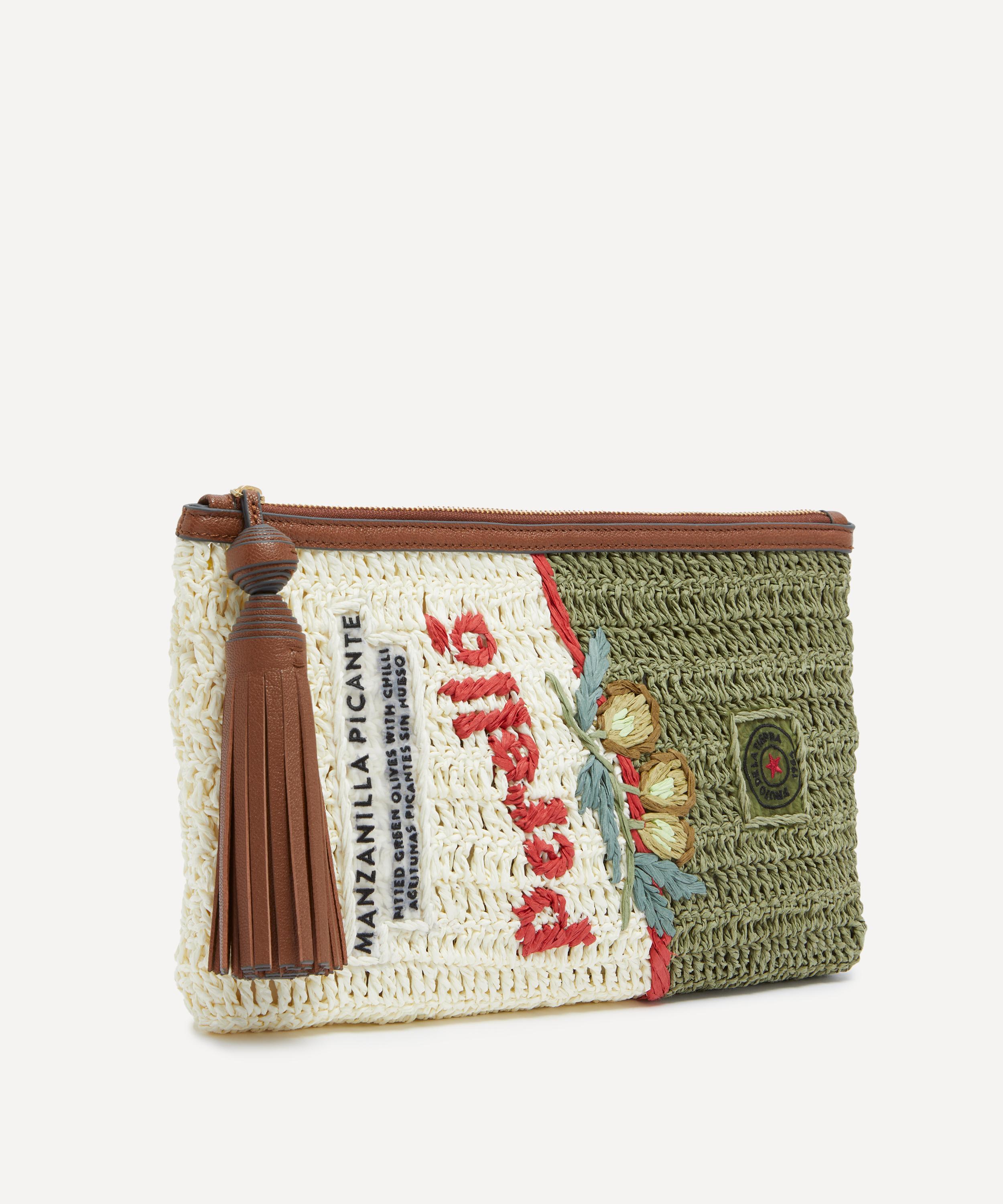 Anya Hindmarch - Anya Brands Perello Raffia Pochette Bag image number 1