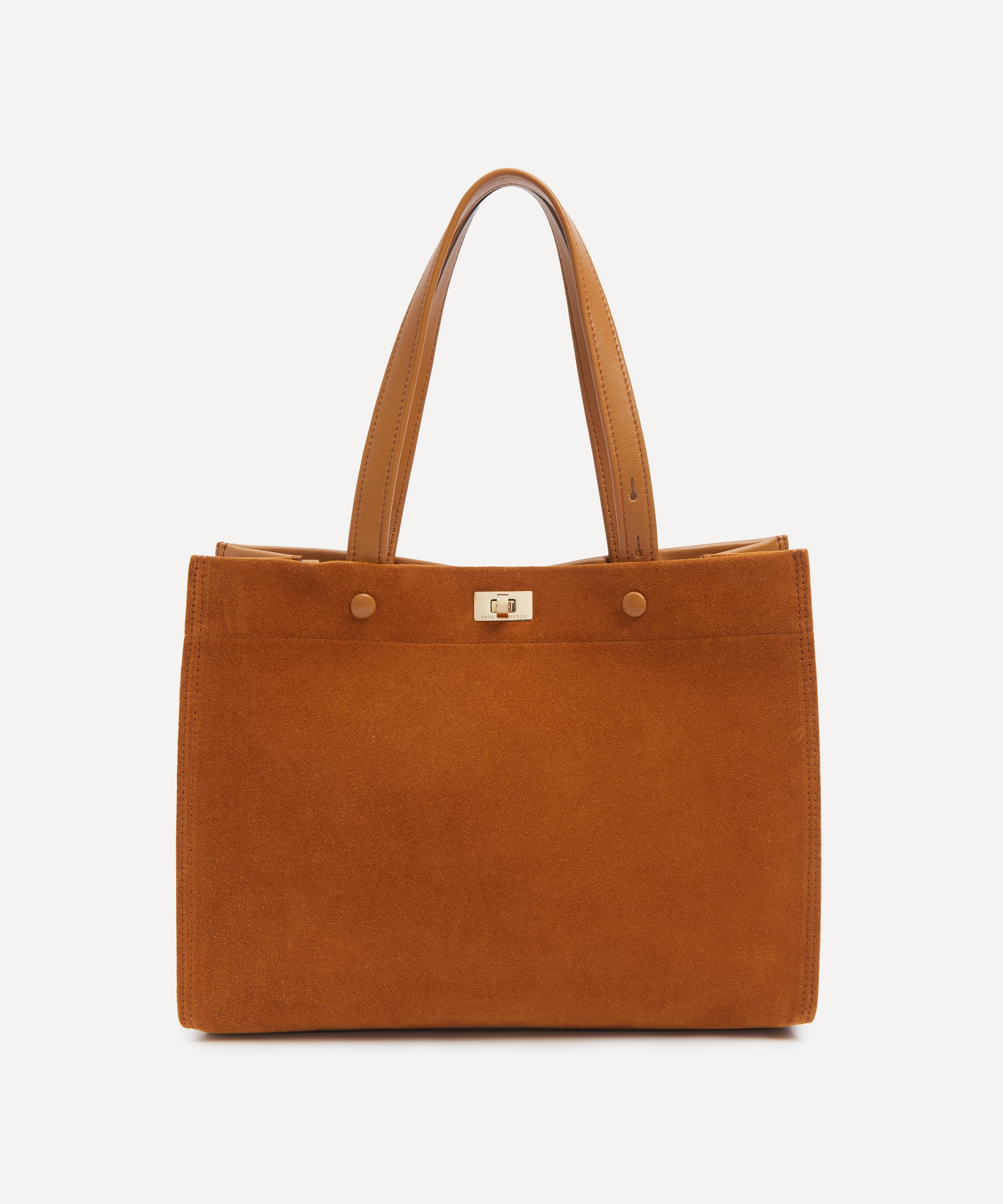 Anya Hindmarch - Mortimer Small Suede Tote Bag image number 0