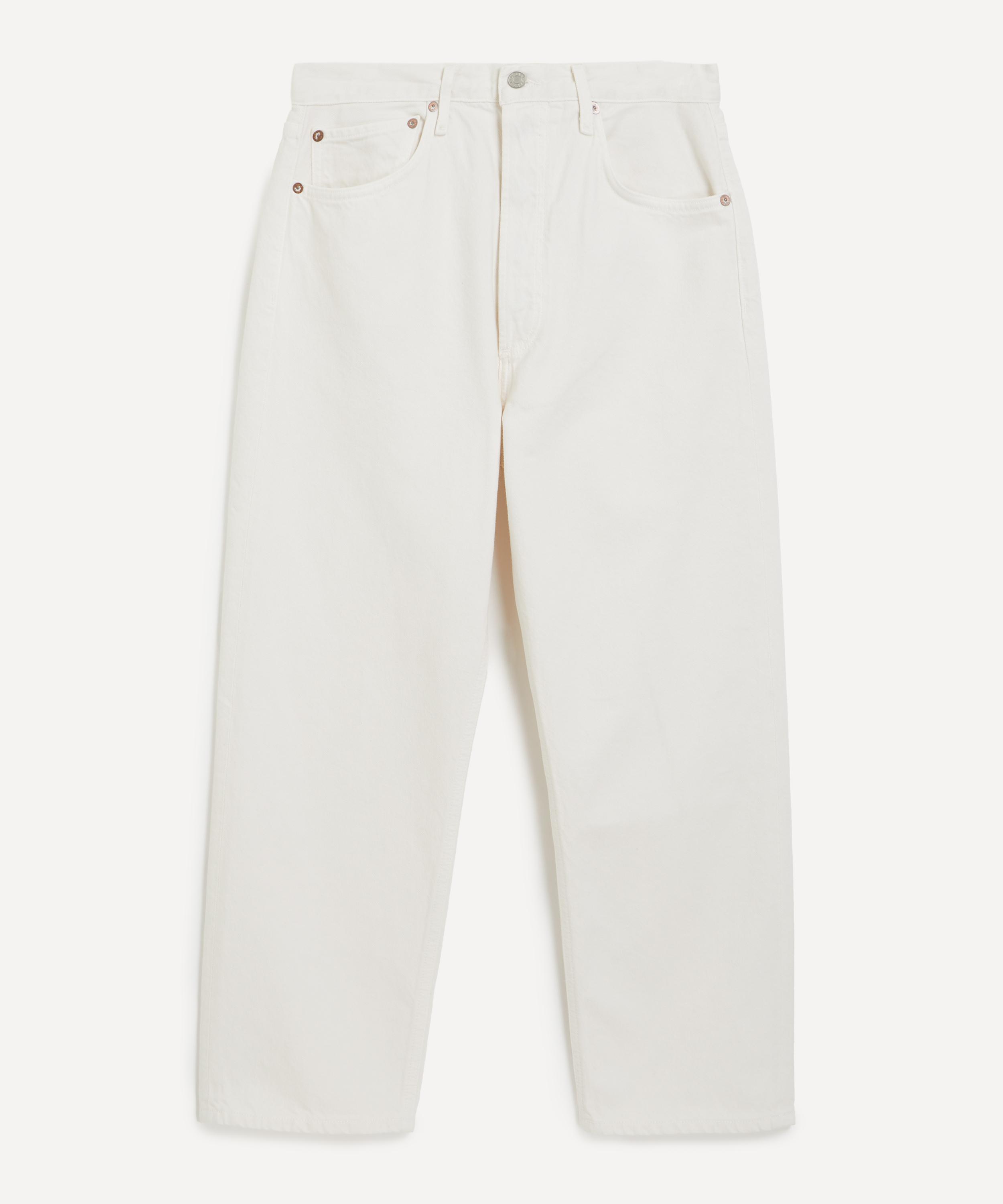 AGOLDE - 90s Crop Mid-Rise Straight Jeans in Fortune Cookie image number 0