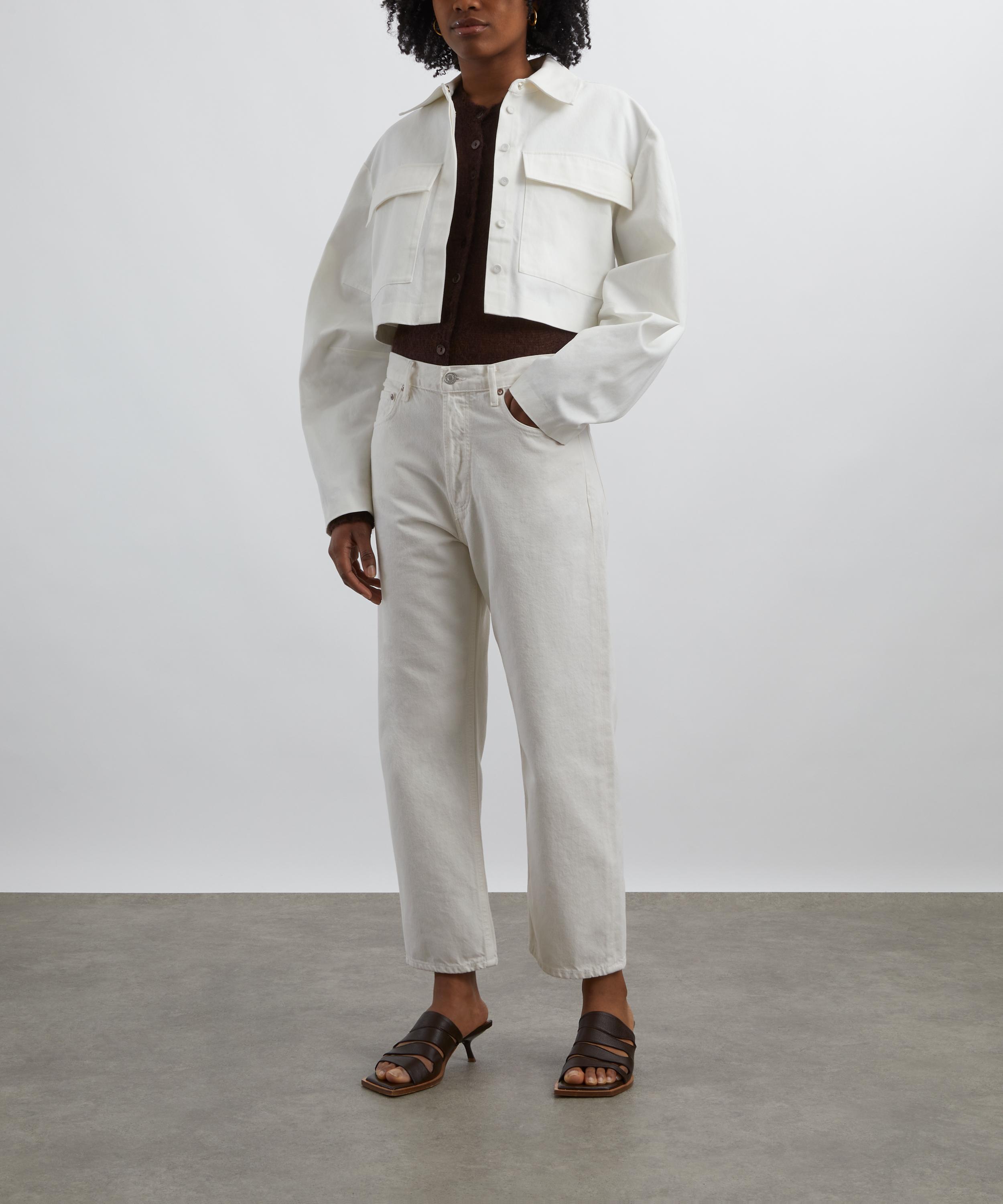 AGOLDE - 90s Crop Mid-Rise Straight Jeans in Fortune Cookie image number 1