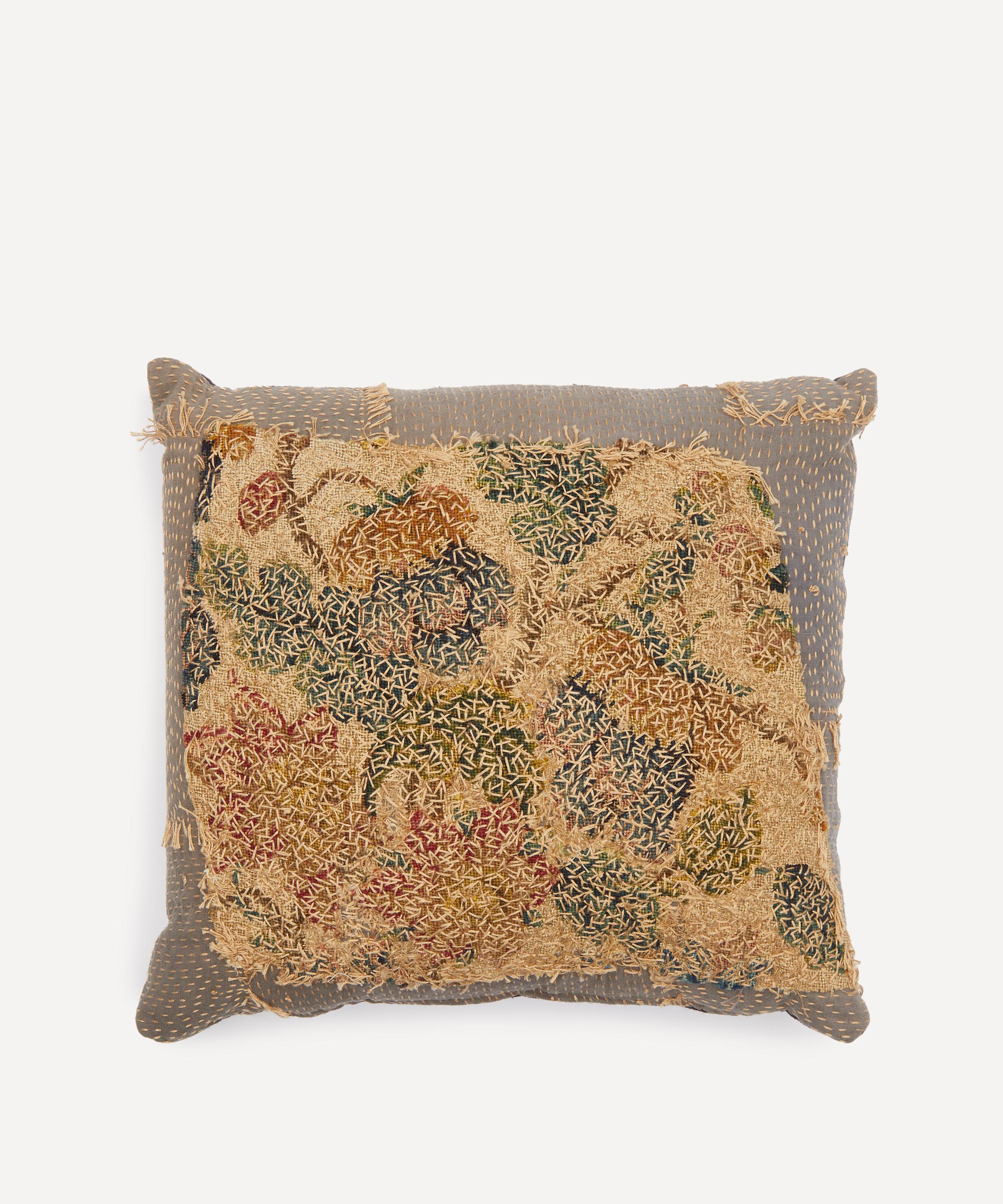 By Walid - Aubusson Tapestry Linen Cushion 693