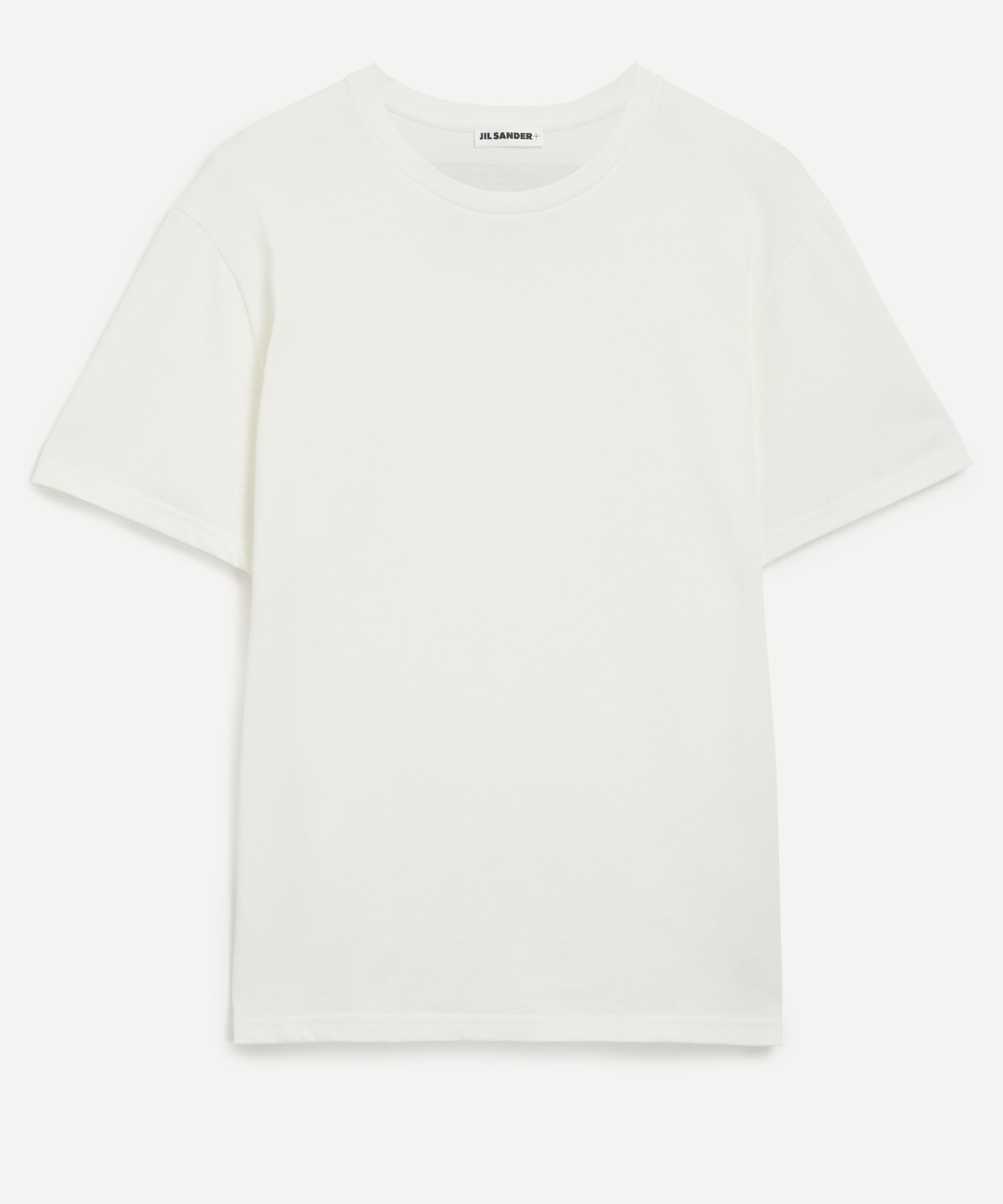 Jil Sander - Cotton Leather Patch T-Shirt image number 0