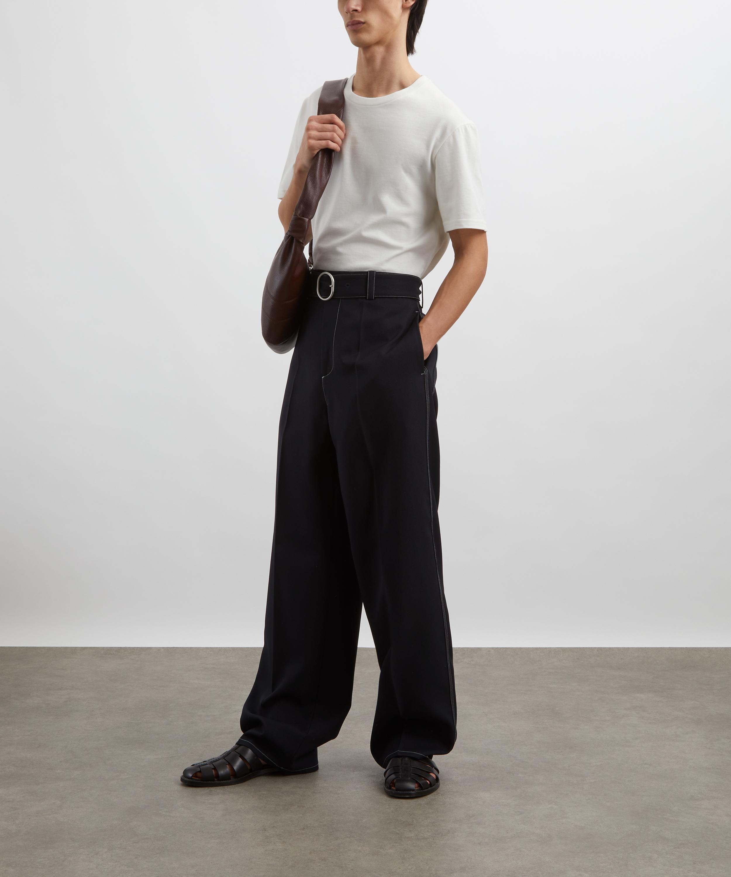 Jil Sander - Cotton Leather Patch T-Shirt image number 1