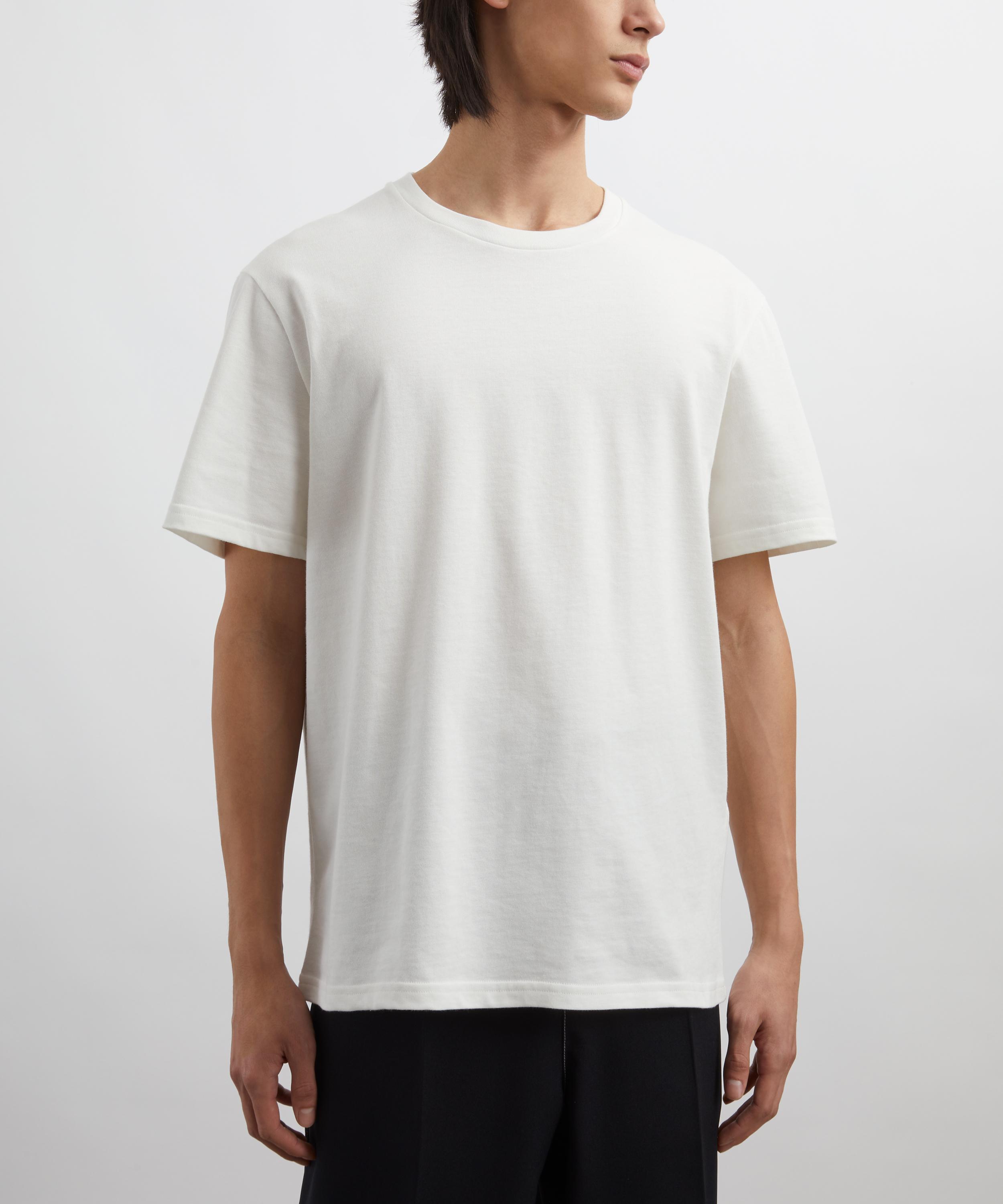 Jil Sander - Cotton Leather Patch T-Shirt image number 2