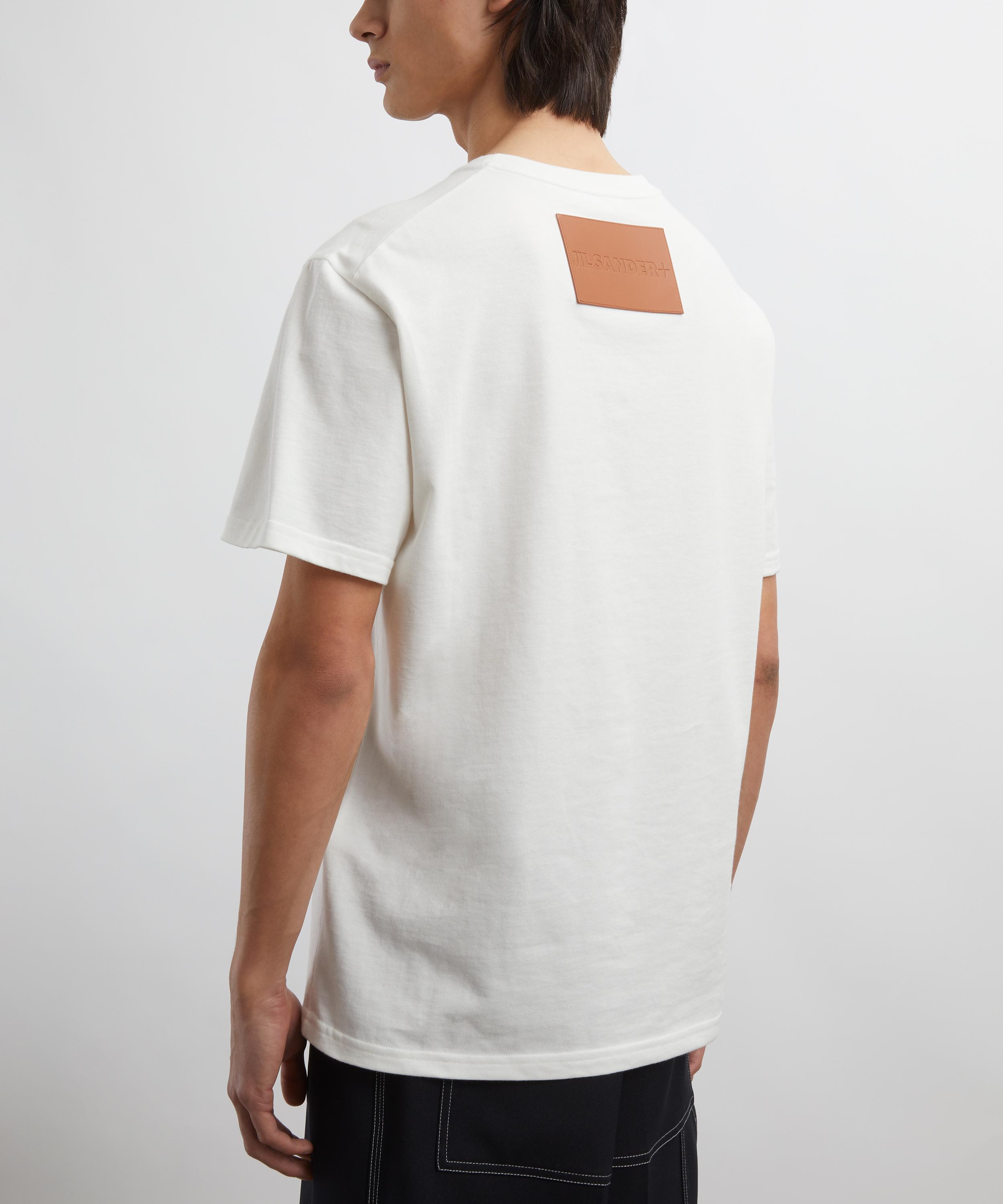 Jil Sander - Cotton Leather Patch T-Shirt image number 3