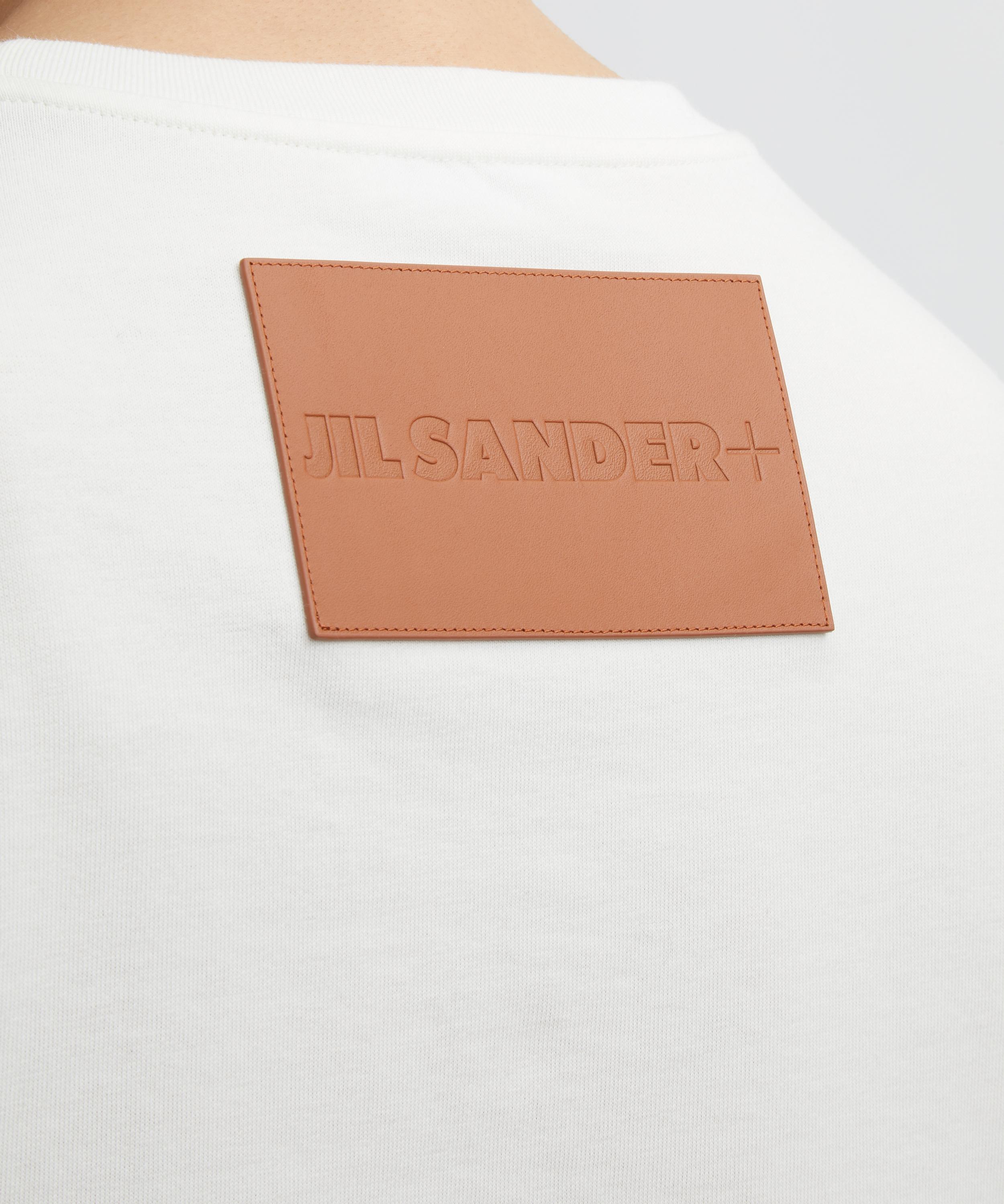 Jil Sander - Cotton Leather Patch T-Shirt image number 4
