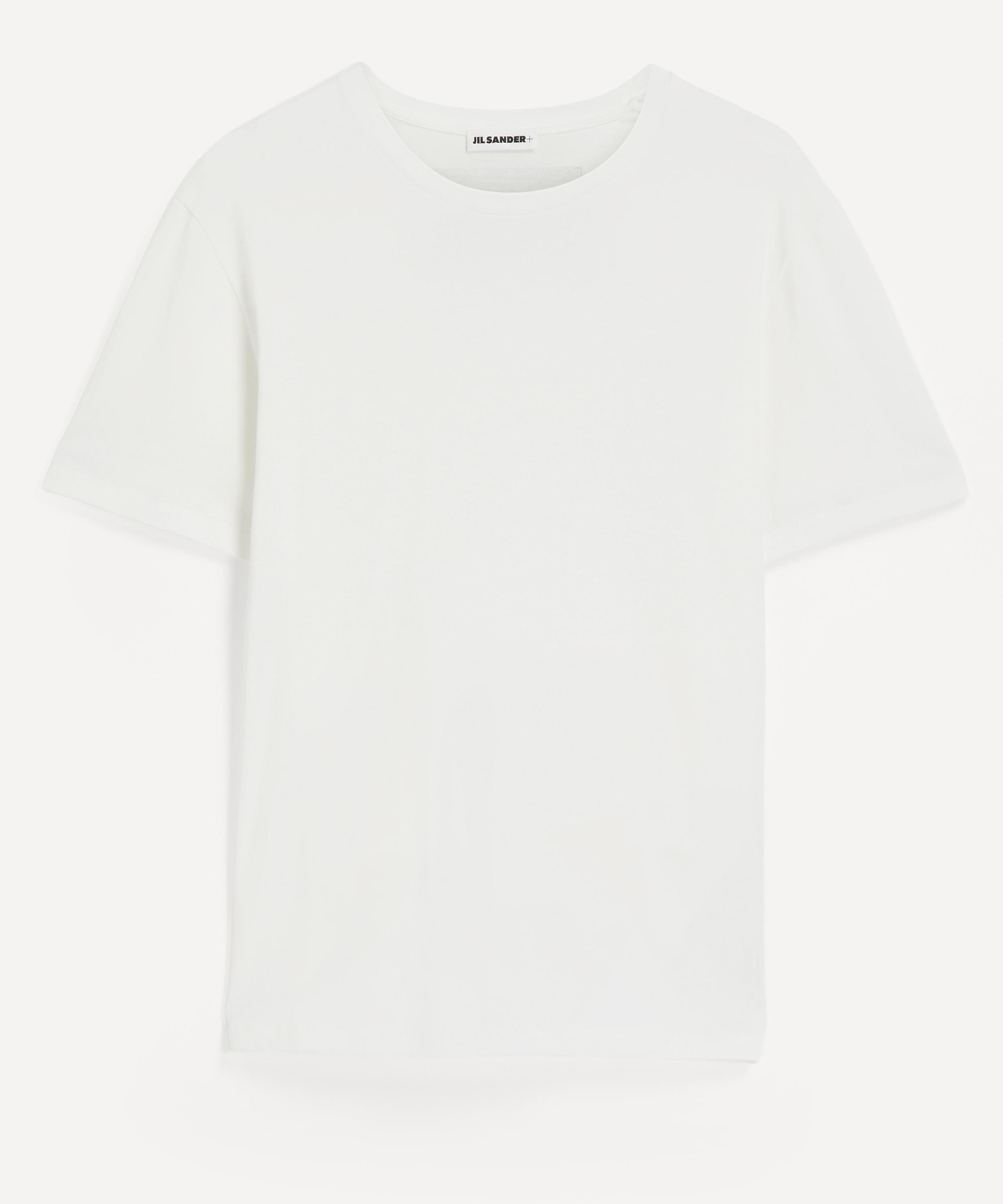 Jil Sander - Cotton Leather Patch T-Shirt