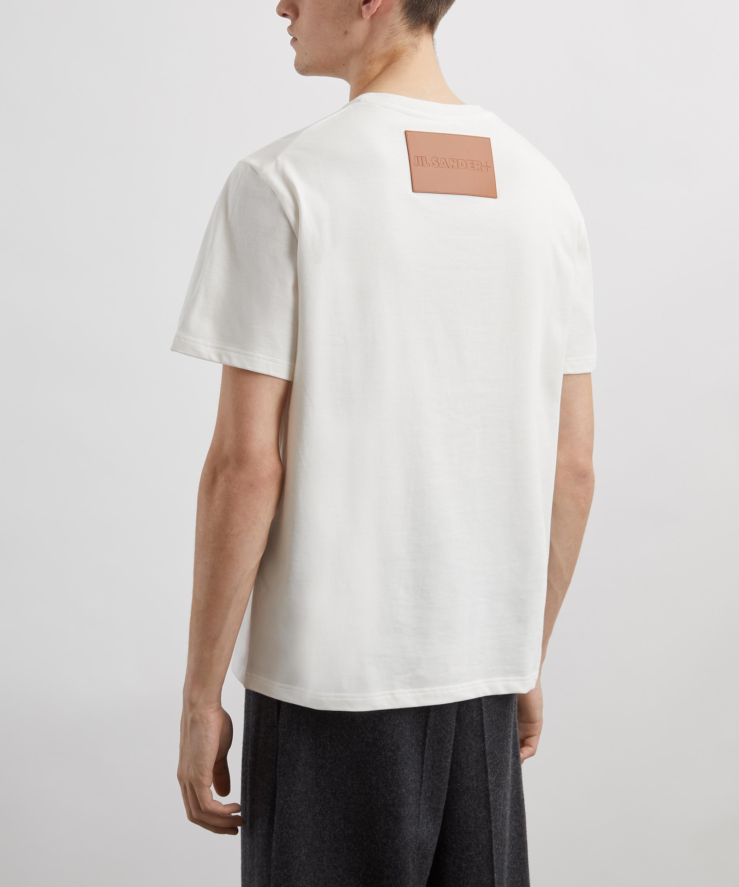 Jil Sander - Cotton Leather Patch T-Shirt image number 3
