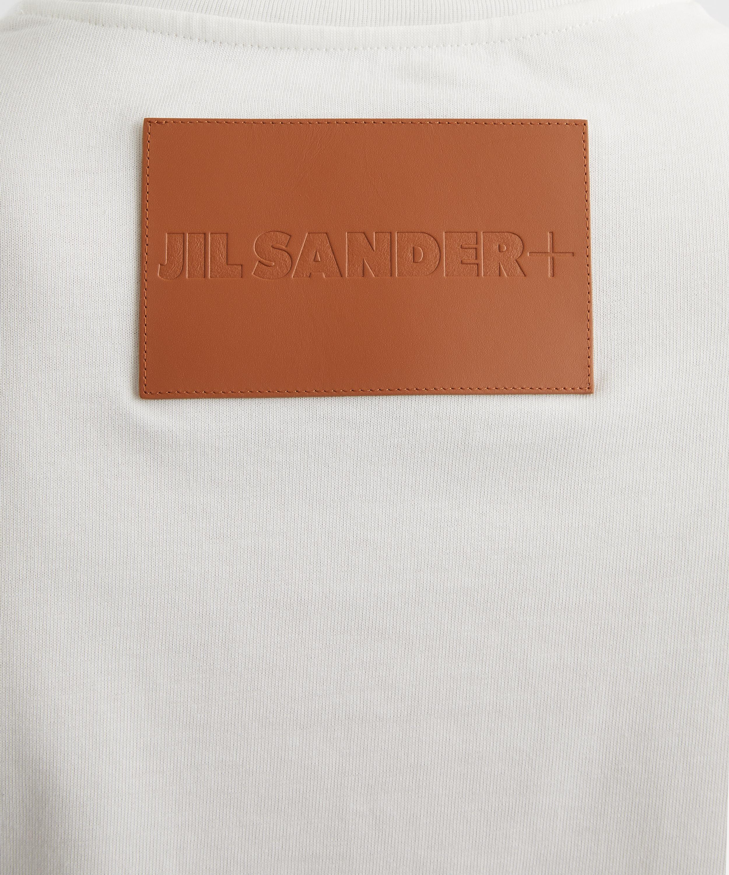 Jil Sander - Cotton Leather Patch T-Shirt image number 4