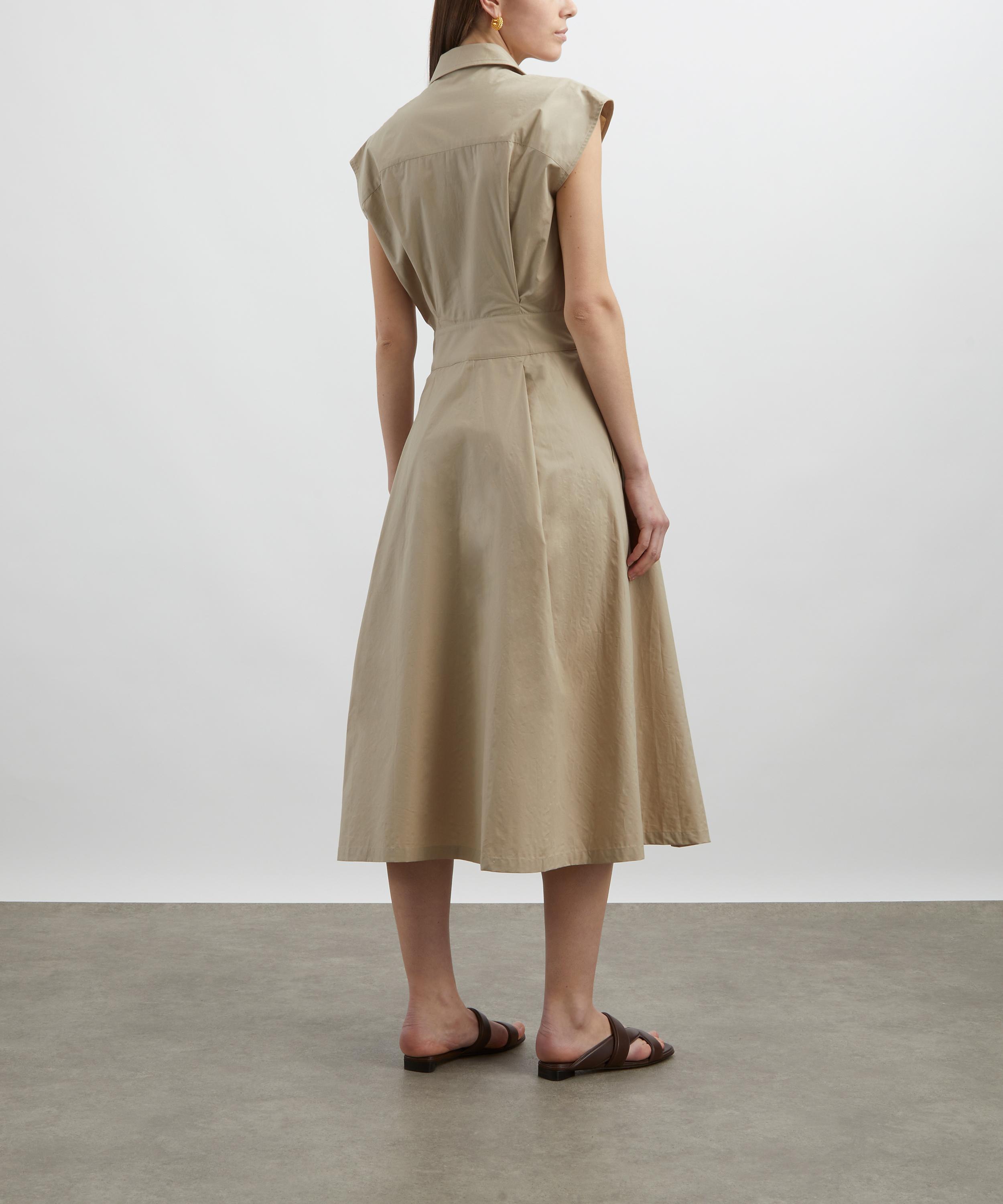 A.P.C. - Athena Long Beige Wrap Dress image number 3