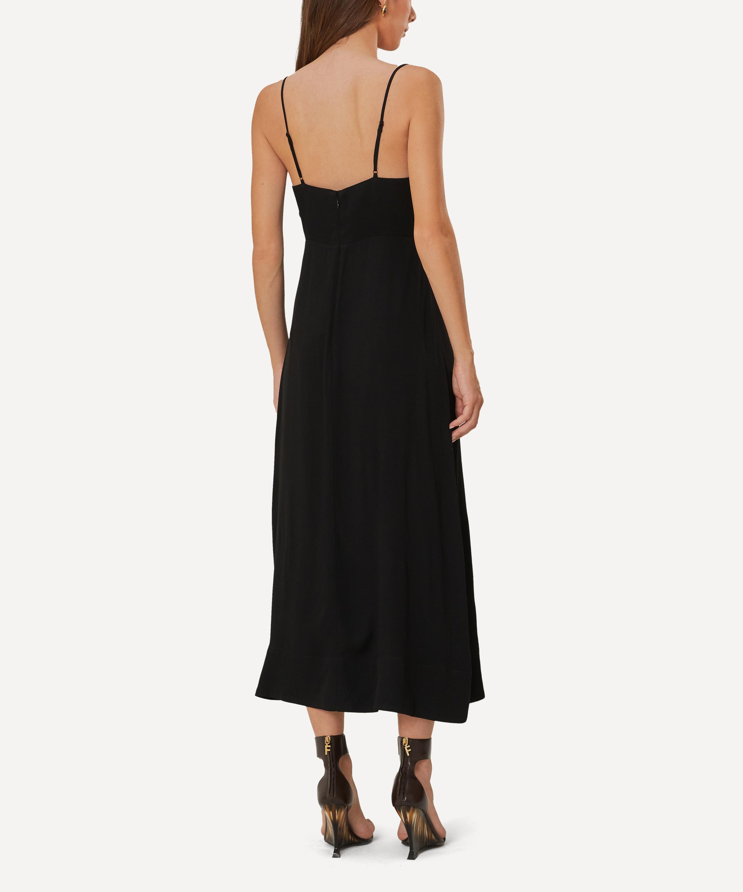 FARM Rio - Black Flowered Bust Midi Dress image number 2
