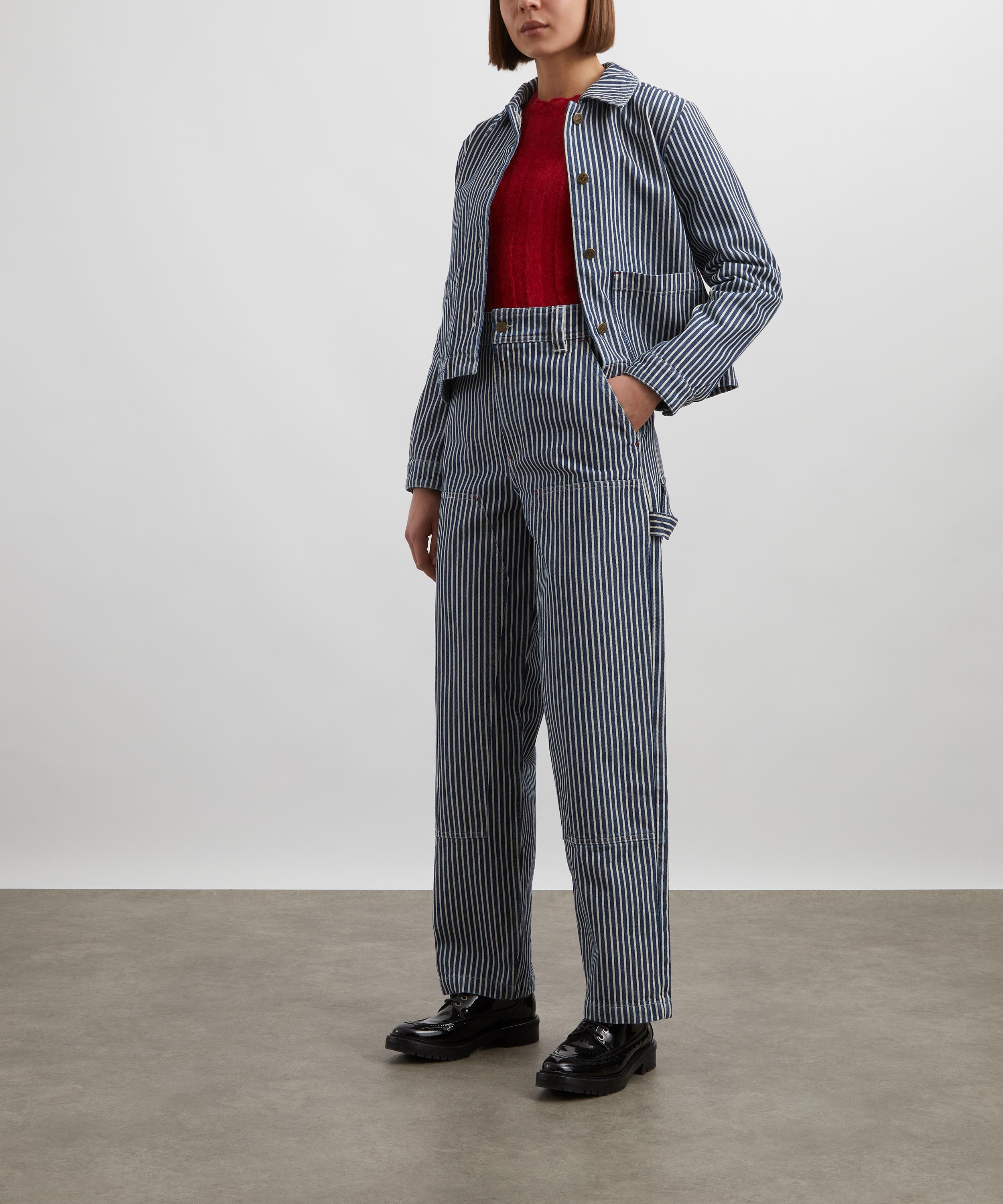 A.P.C. - Gustav Striped Carpenter Jeans image number 1