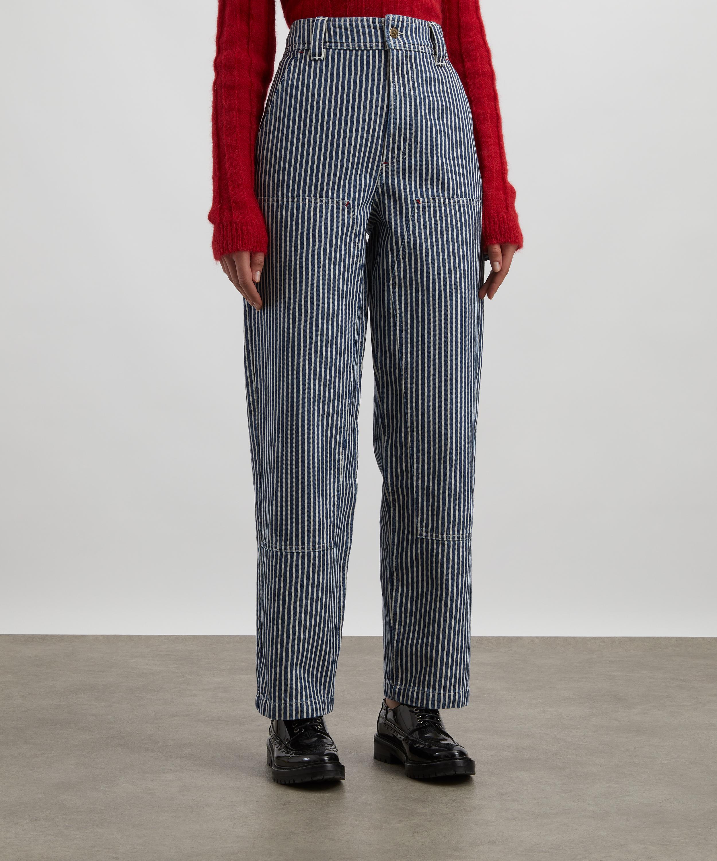 A.P.C. - Gustav Striped Carpenter Jeans image number 2