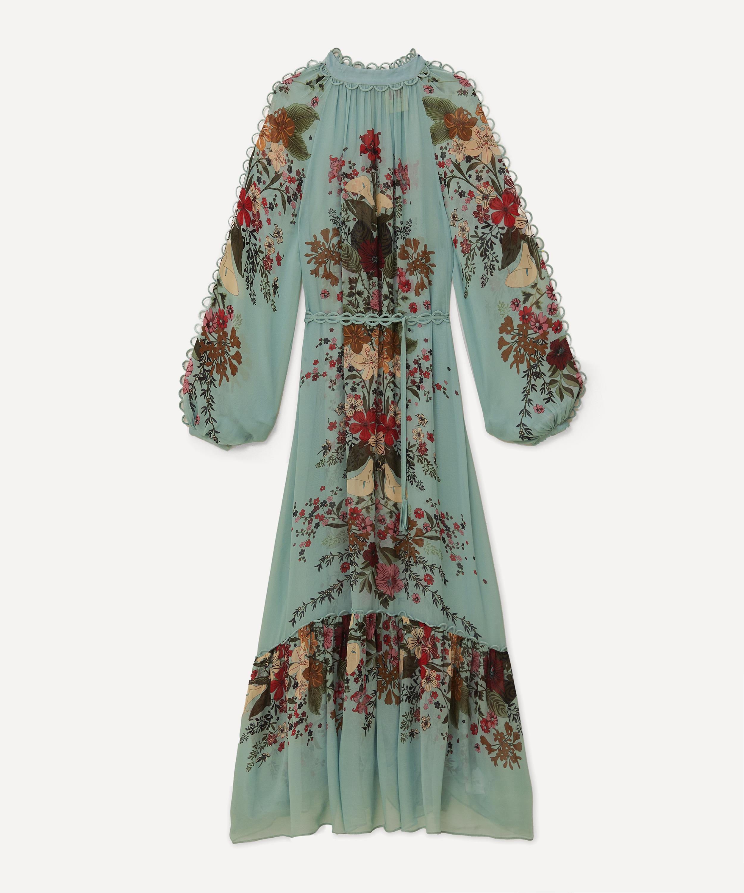 FARM Rio - Blue Beauty Bouquet Maxi Dress image number 0