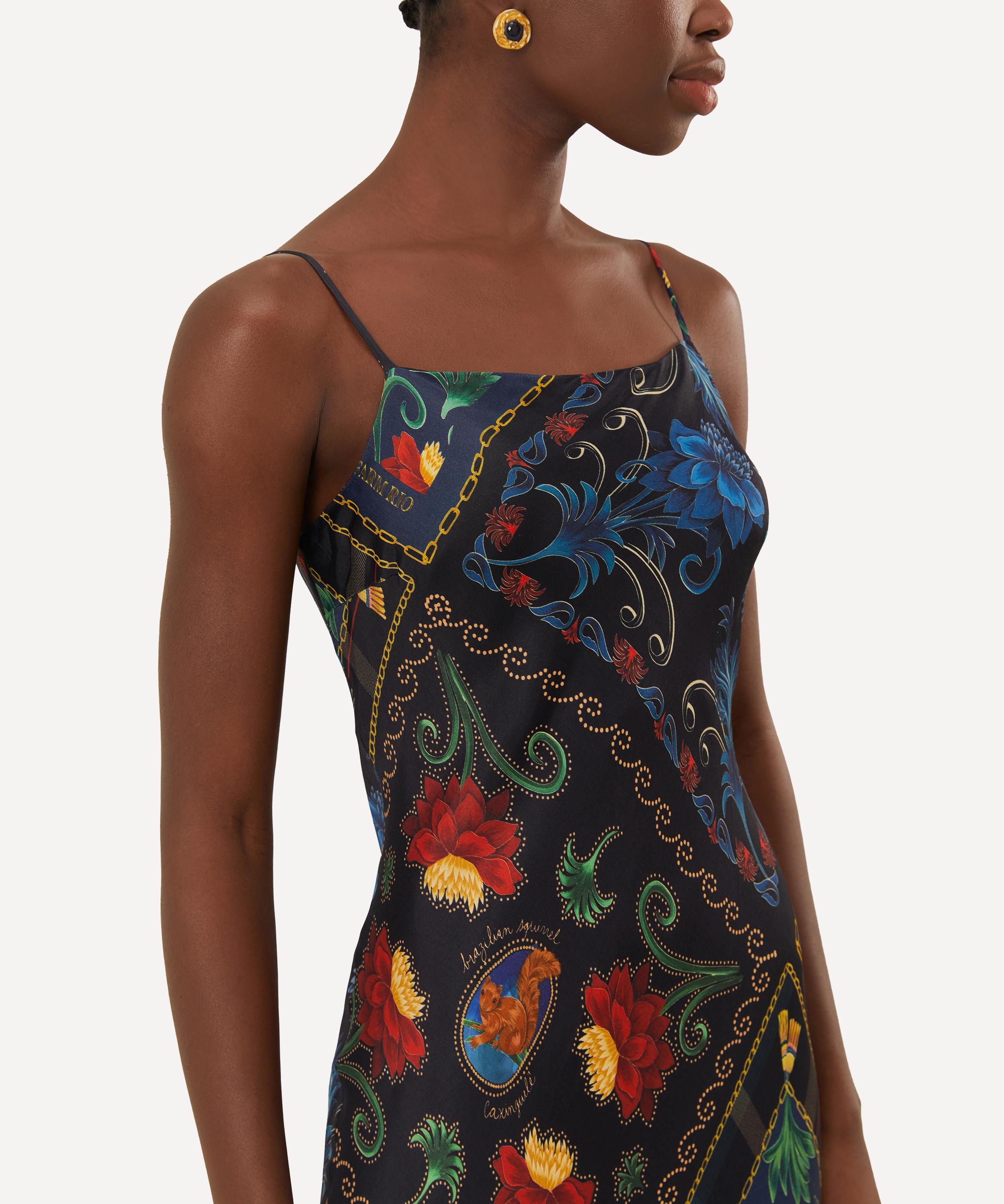 FARM Rio - Mixed Arabesque Scarves Sleeveless Maxi Dress image number 3