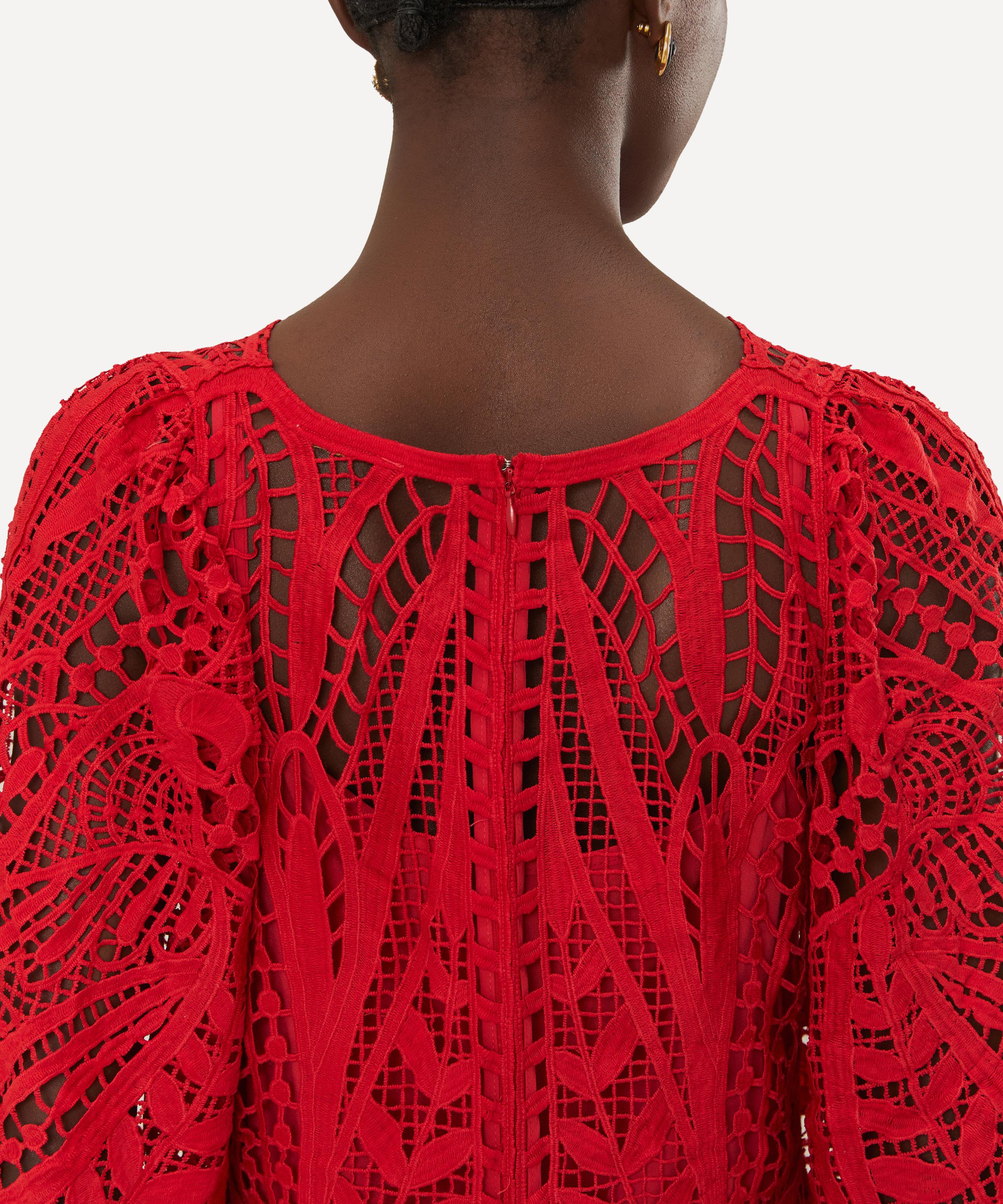 FARM Rio - Nature Guipure Midi Dress image number 2