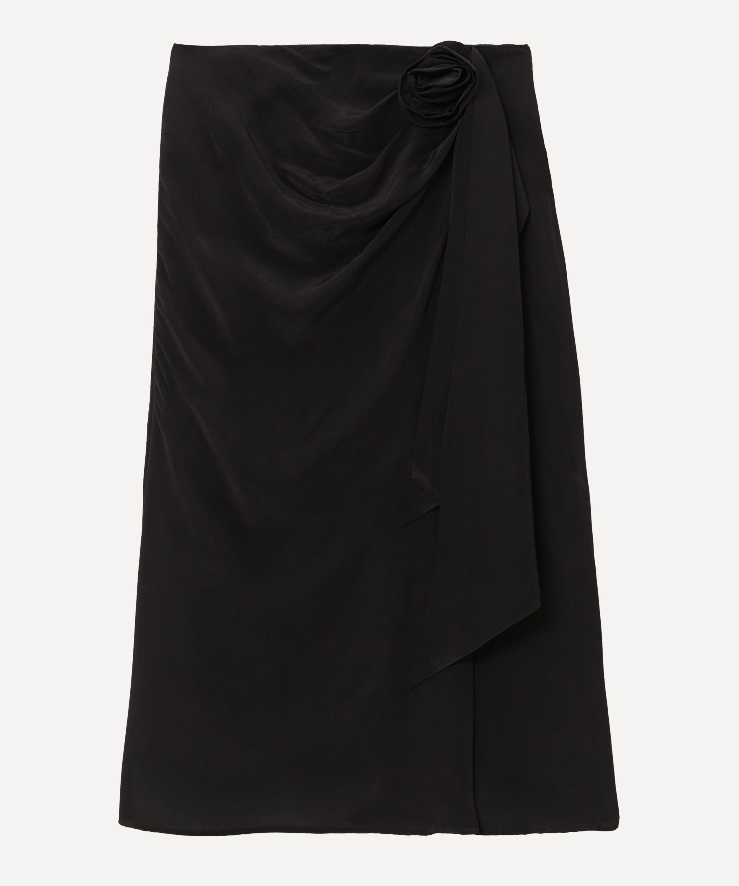 FARM Rio - Black Midi Skirt image number 