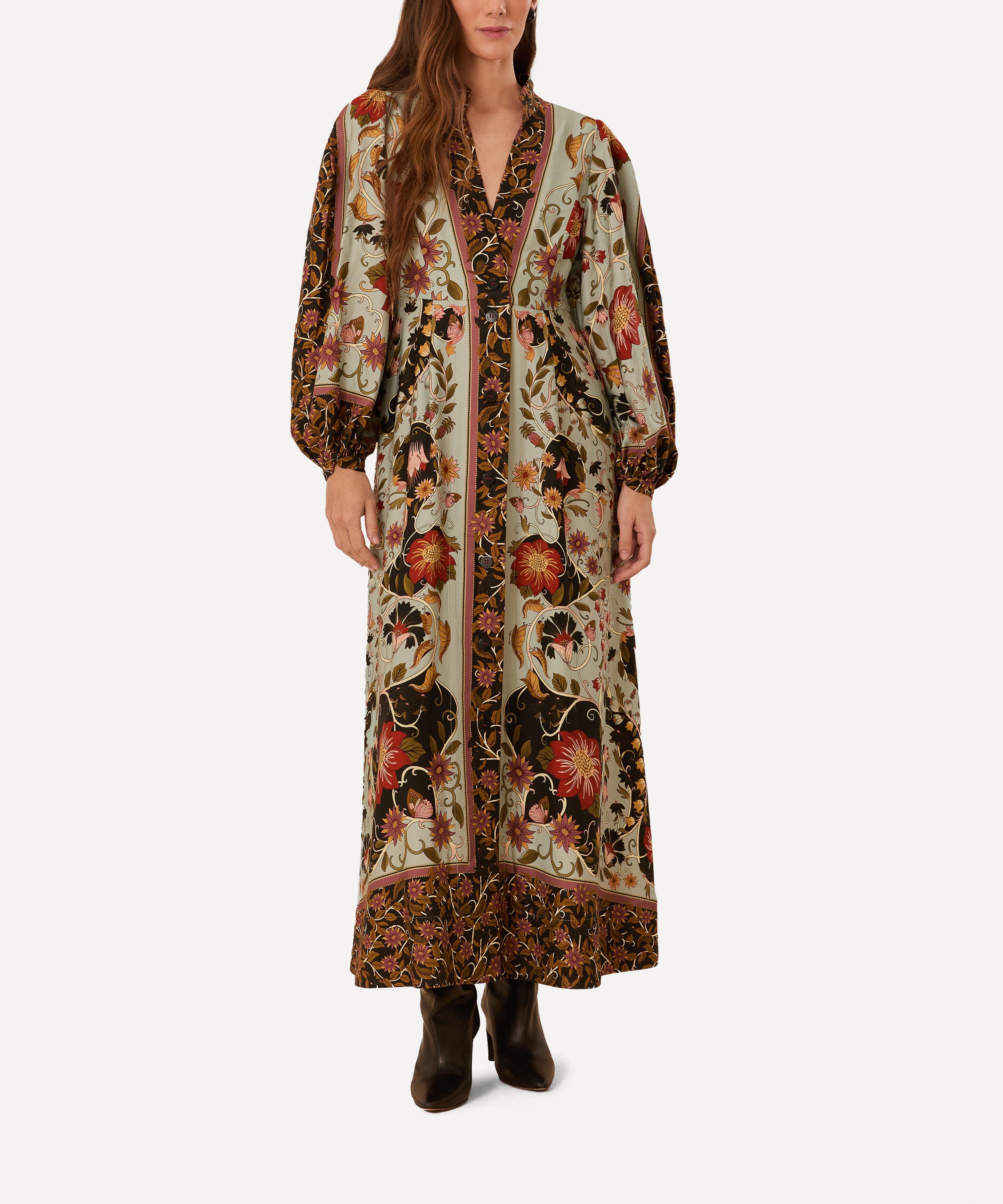 FARM Rio - Blue Flowing Beauty Maxi Dress image number 1