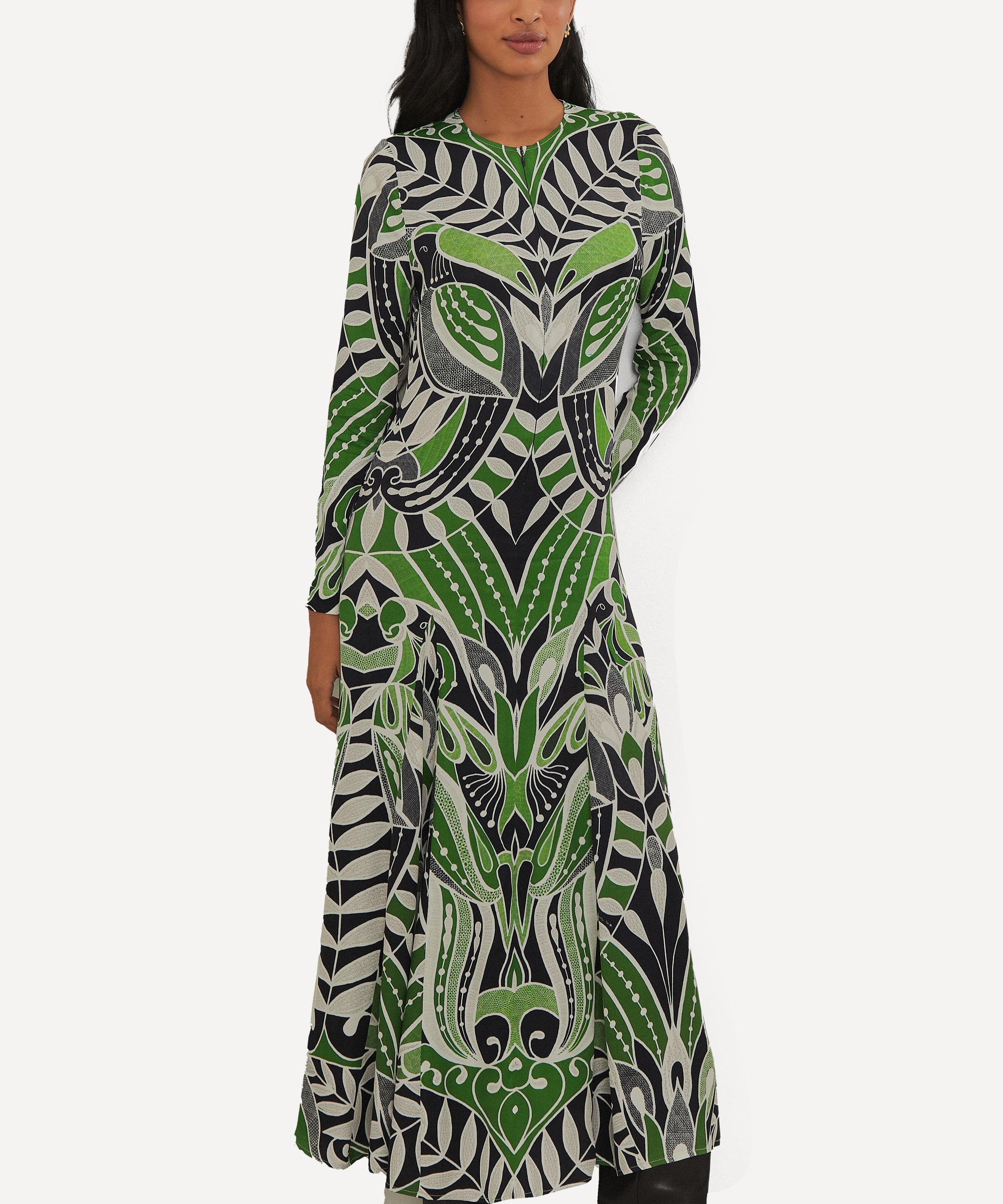 FARM Rio - Black Lace Nature Midi Dress image number 0