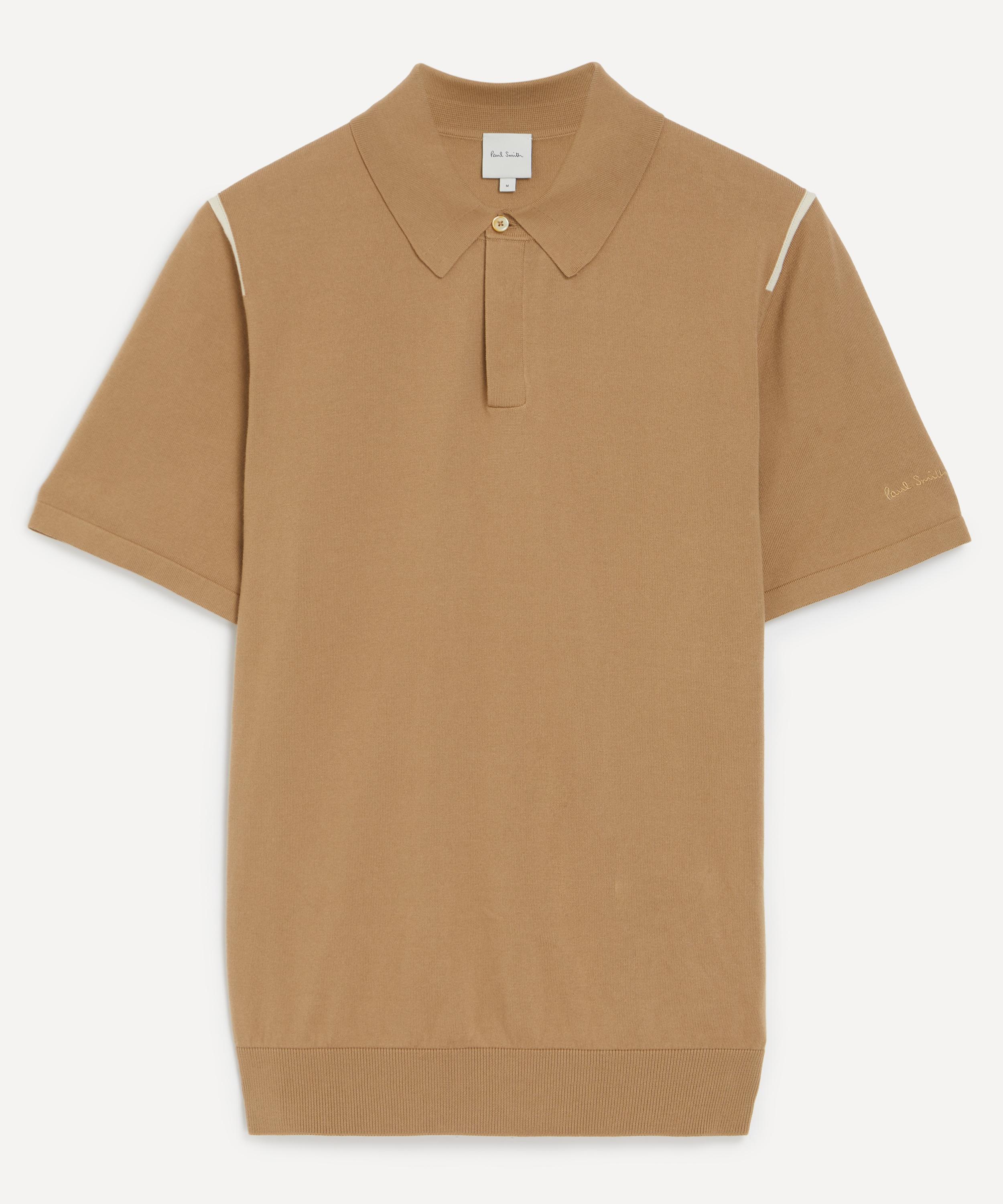 Paul Smith - Beige Cotton Knit Polo Shirt image number 0
