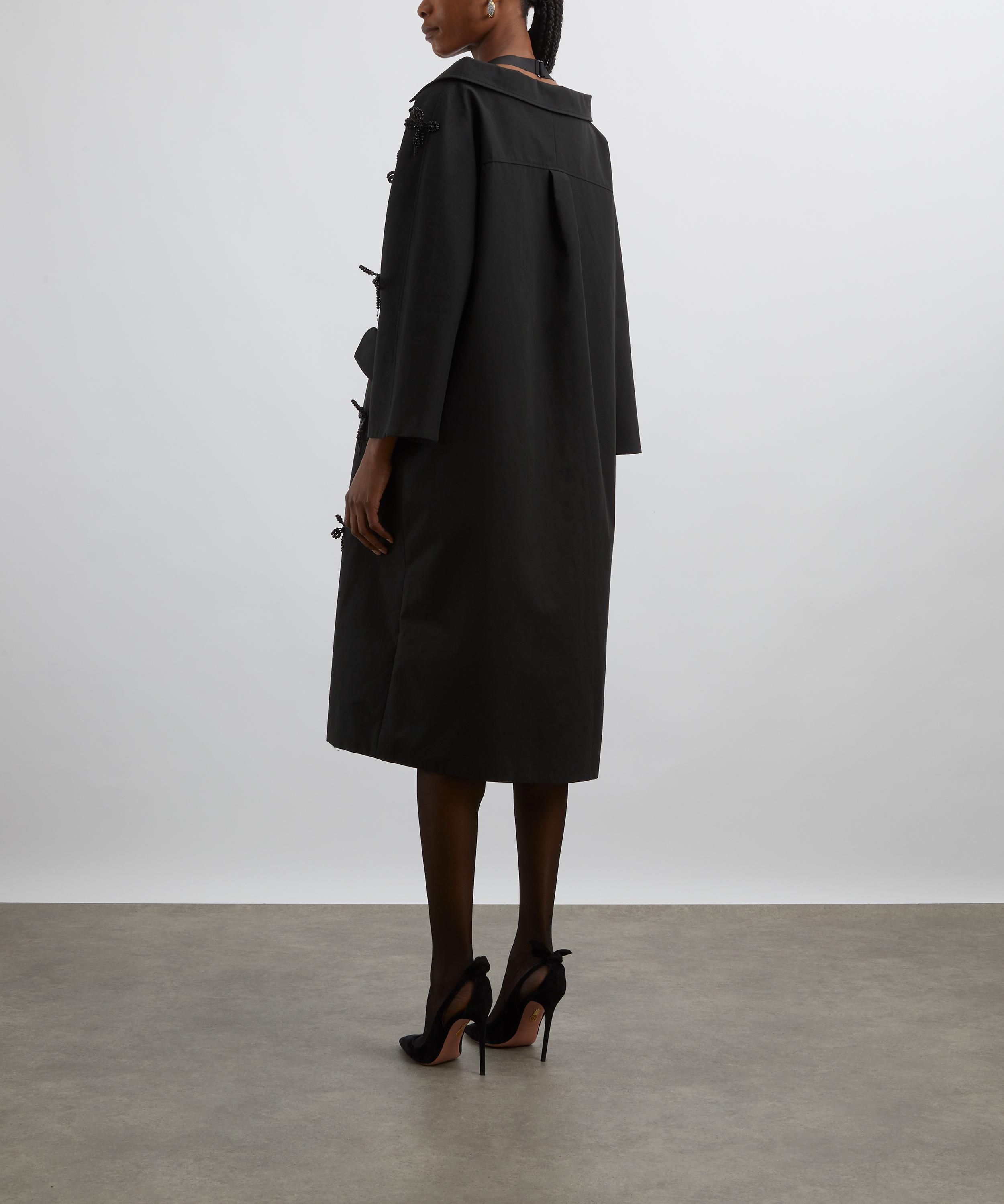 Huishan Zhang - Felix Black Embroidered Coat image number 3