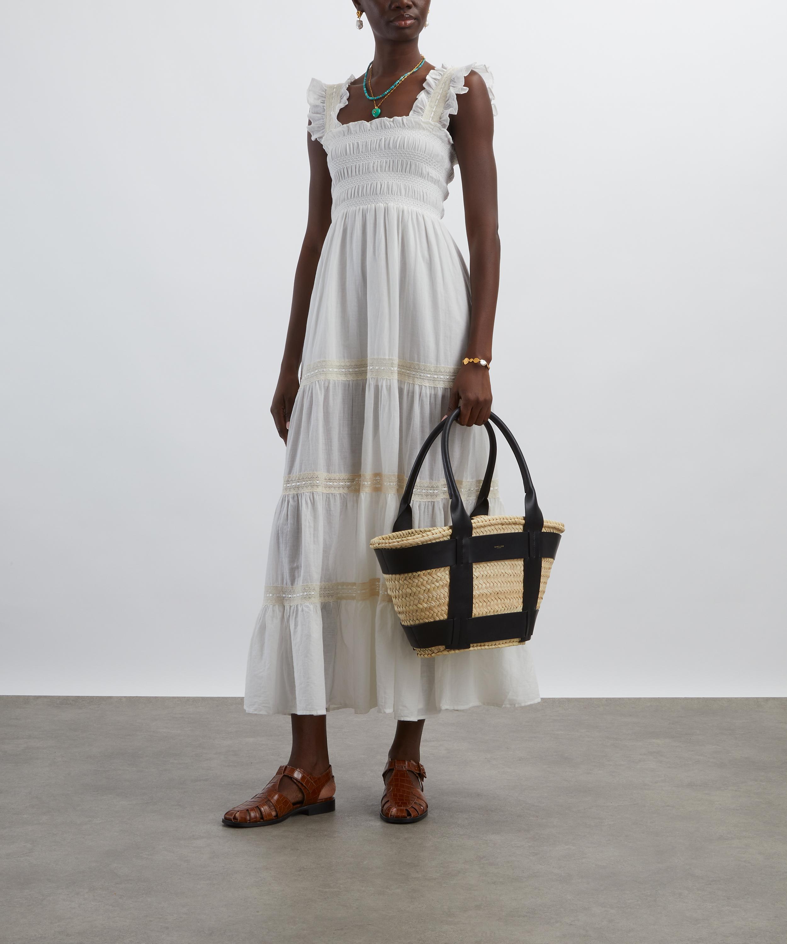 RIXO - Aubrie Ivory Cotton Midi Dress image number 1