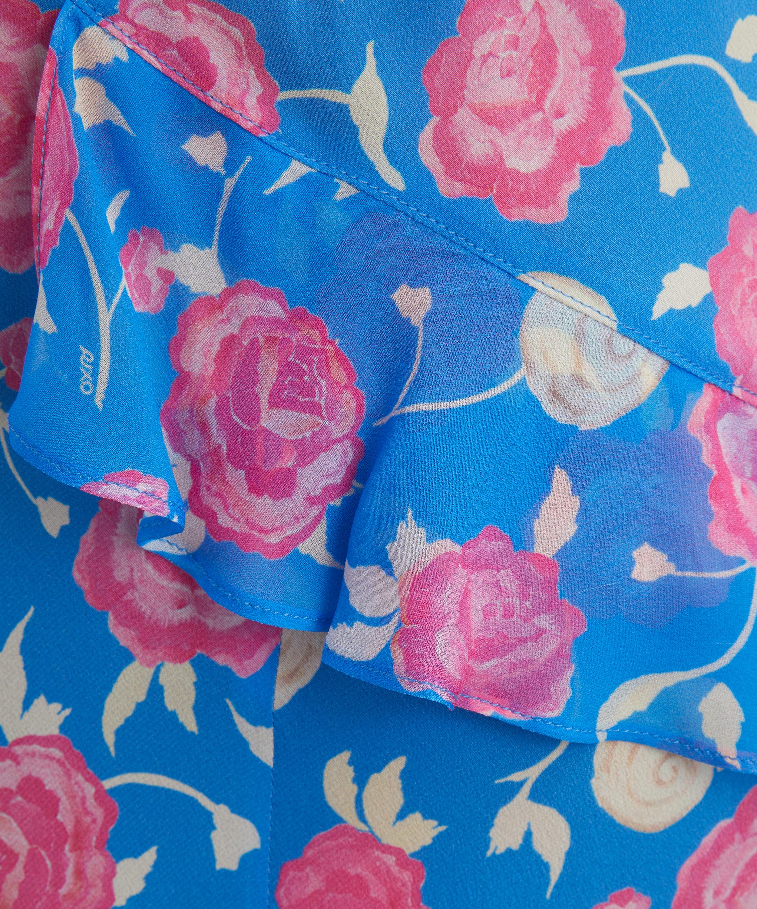 RIXO - Evie Silk Midi Dress image number 4