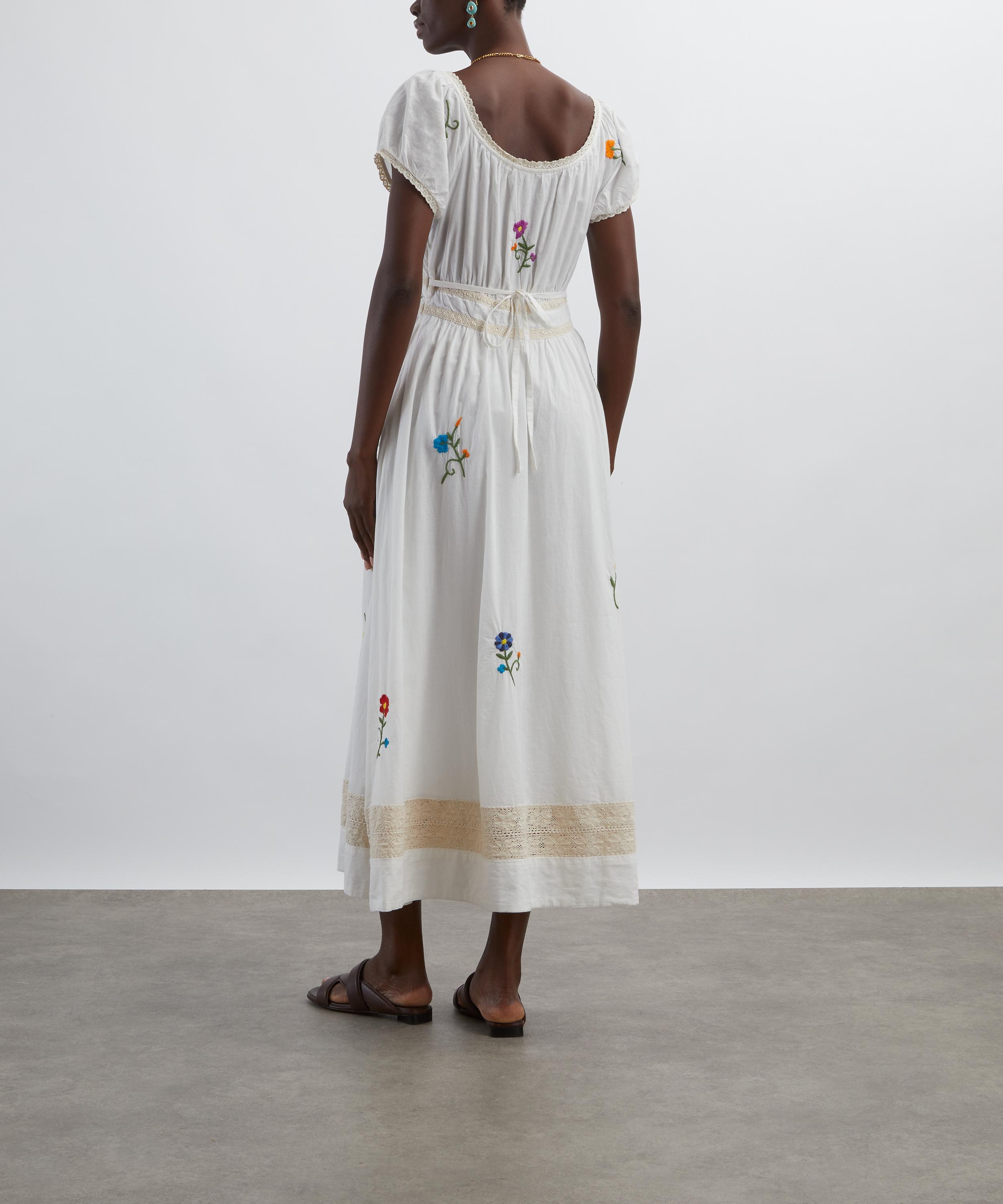 RIXO - Alani Ombre Floral Embroidered Dress image number 3