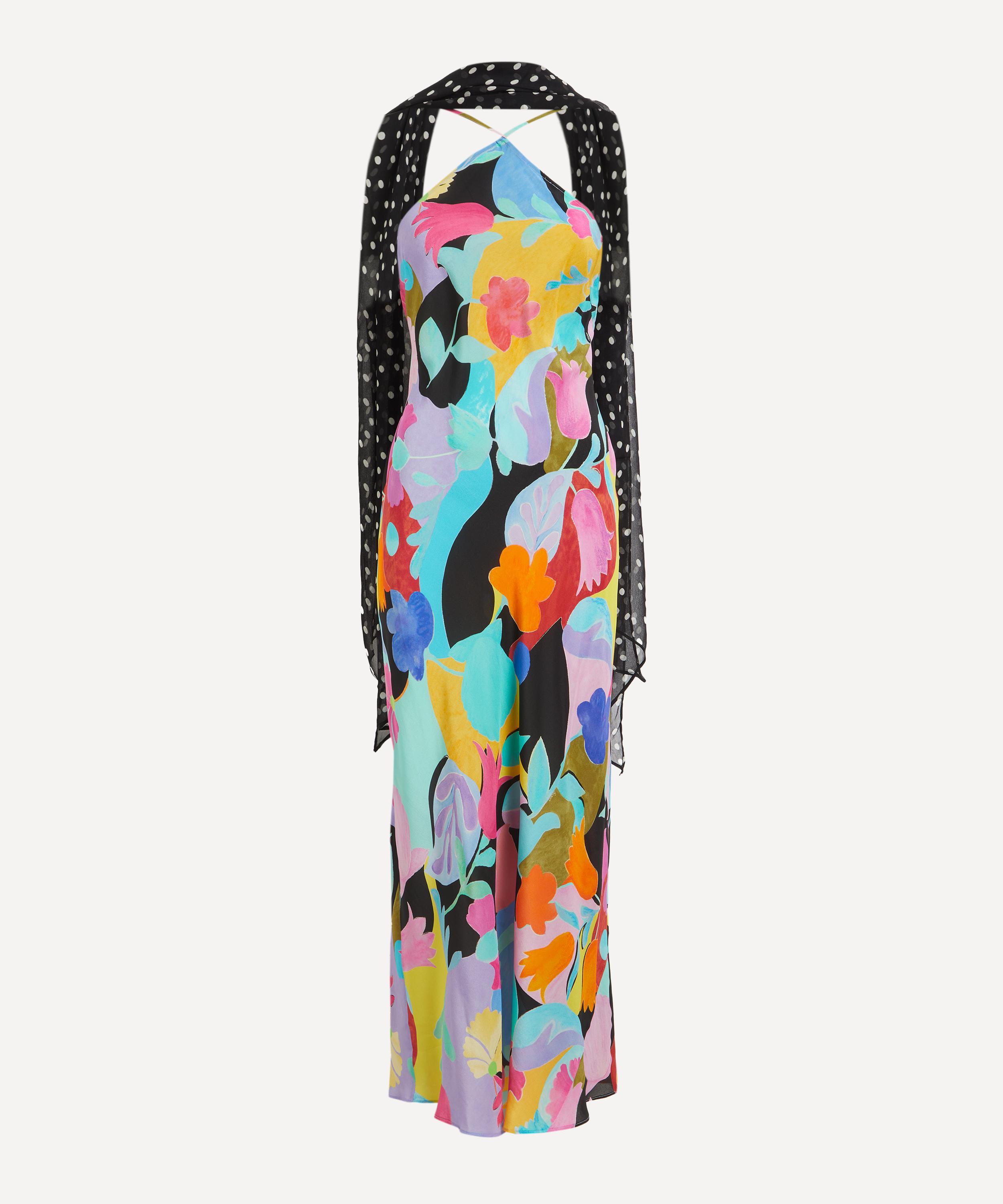 RIXO - Hayley Silk Midi Dress image number 0