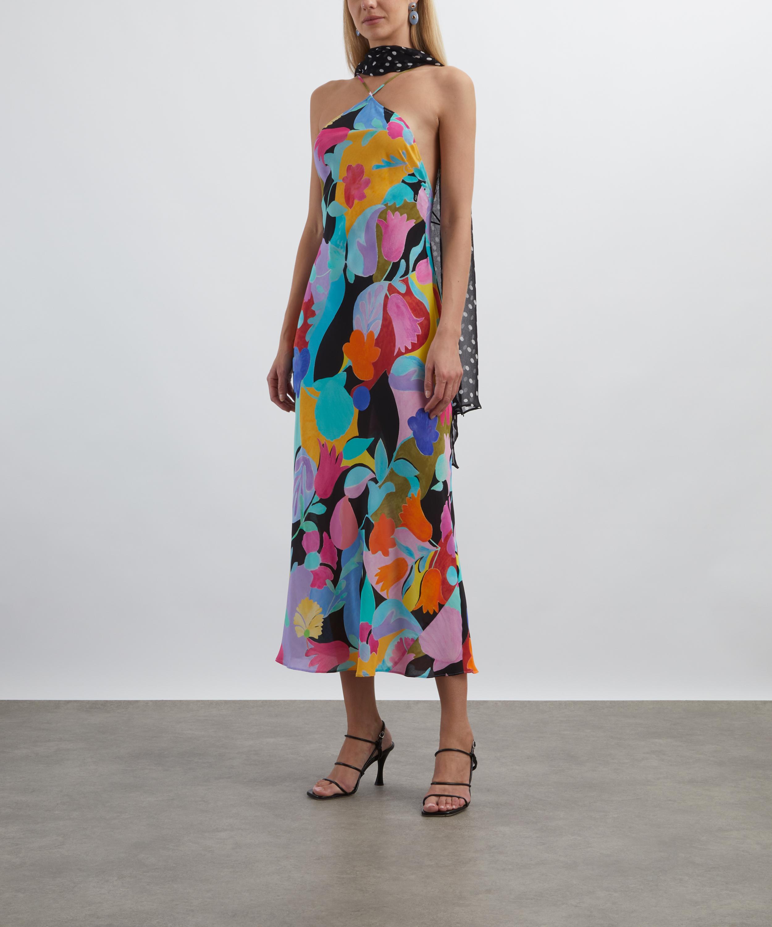 RIXO - Hayley Silk Midi Dress image number 2