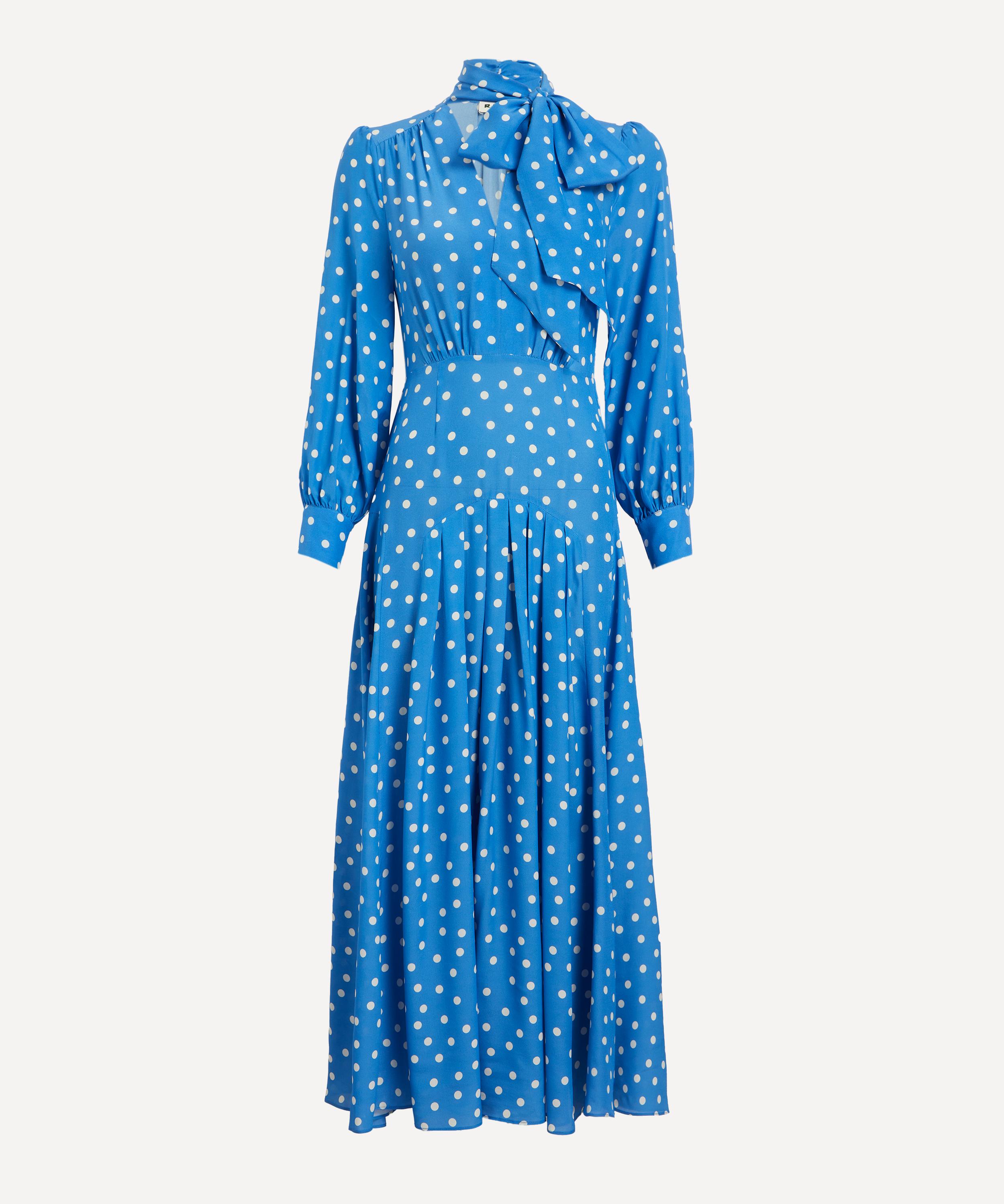 RIXO - Marigold Silk Midi Dress image number 0