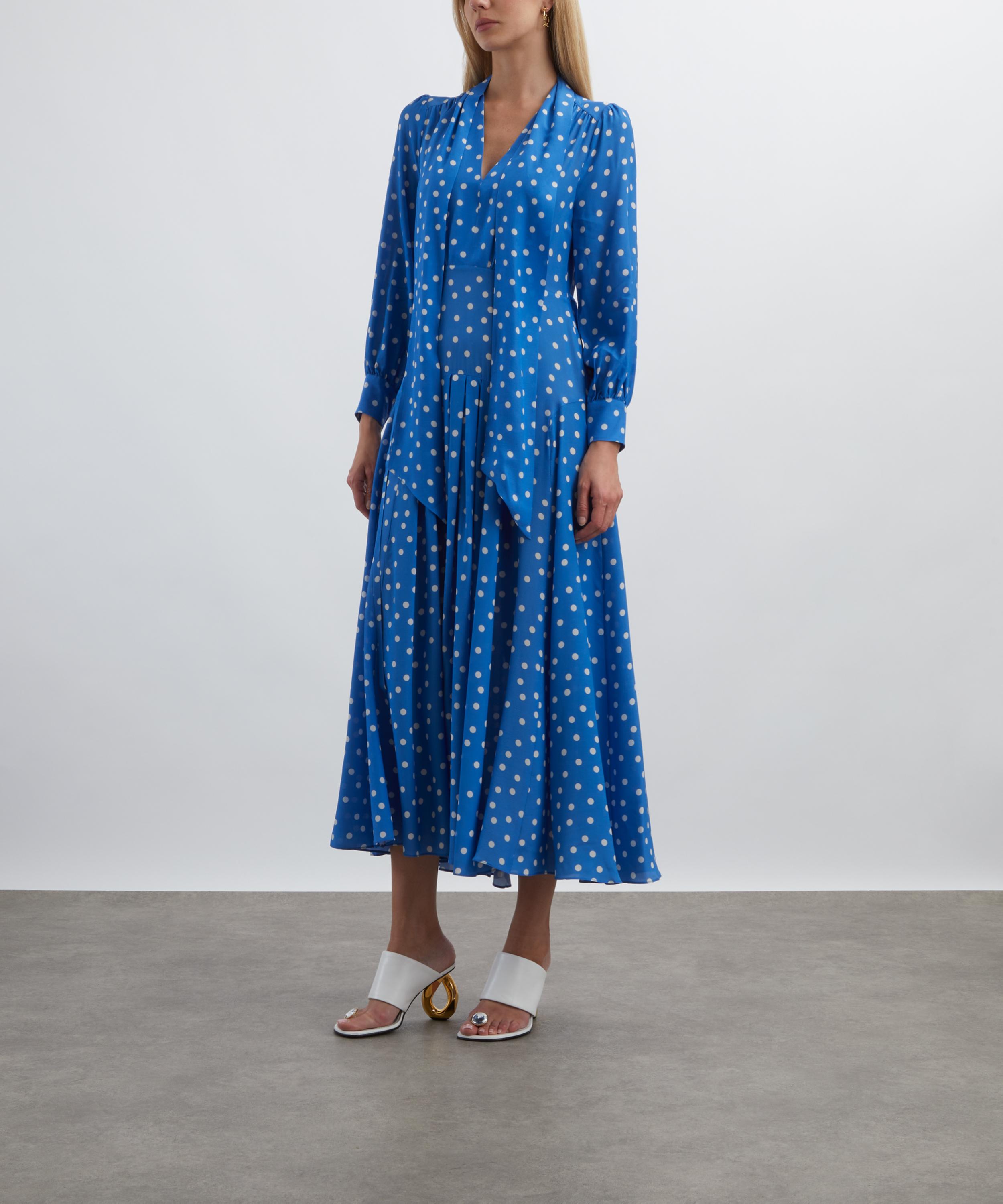 RIXO - Marigold Silk Midi Dress image number 2