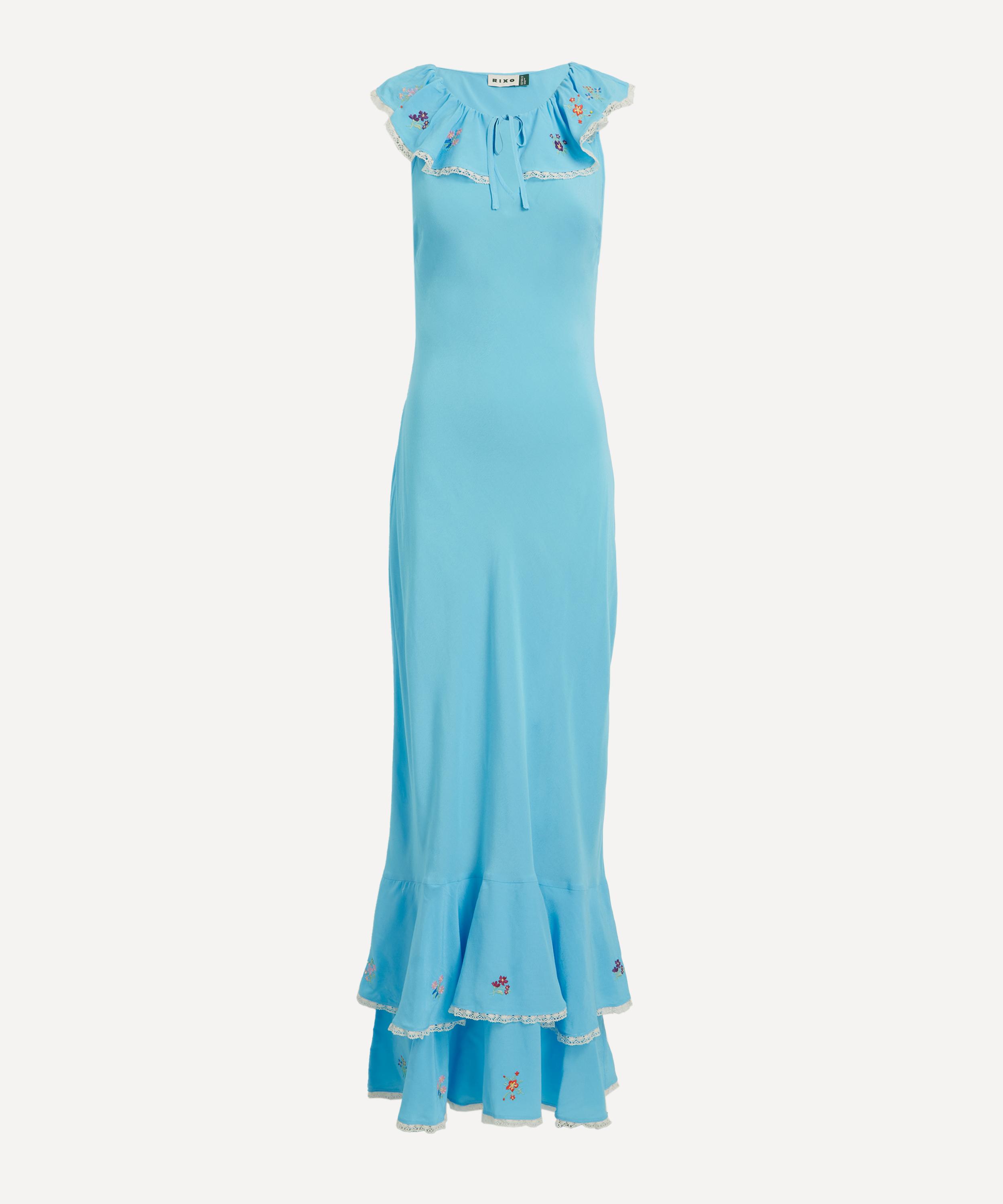 RIXO - Latisha Embroidered Maxi Dress image number 0